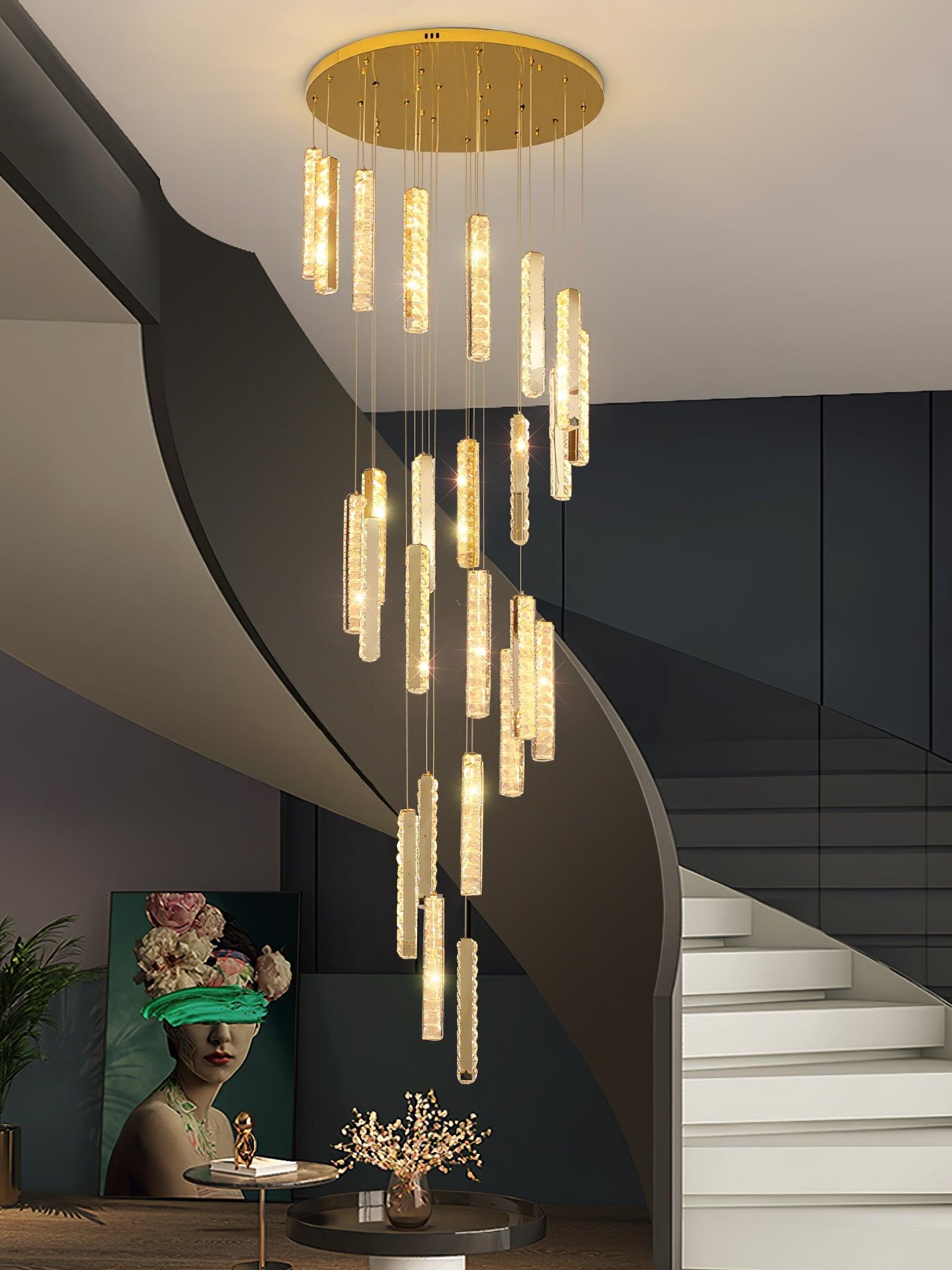 Lustra Chandelier Villa Forci Pendant Silver Modern - Letslighting