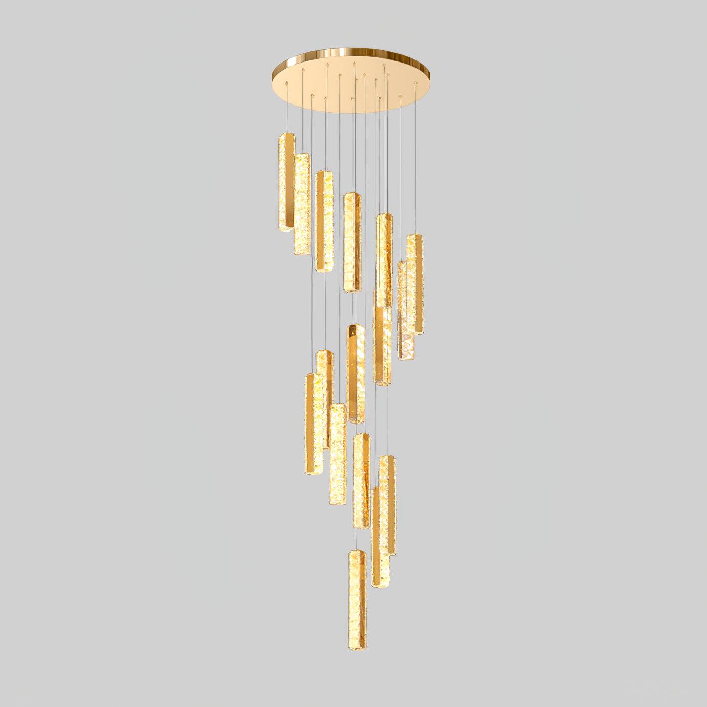 Lustra Chandelier Villa Forci Pendant Silver Modern - Letslighting
