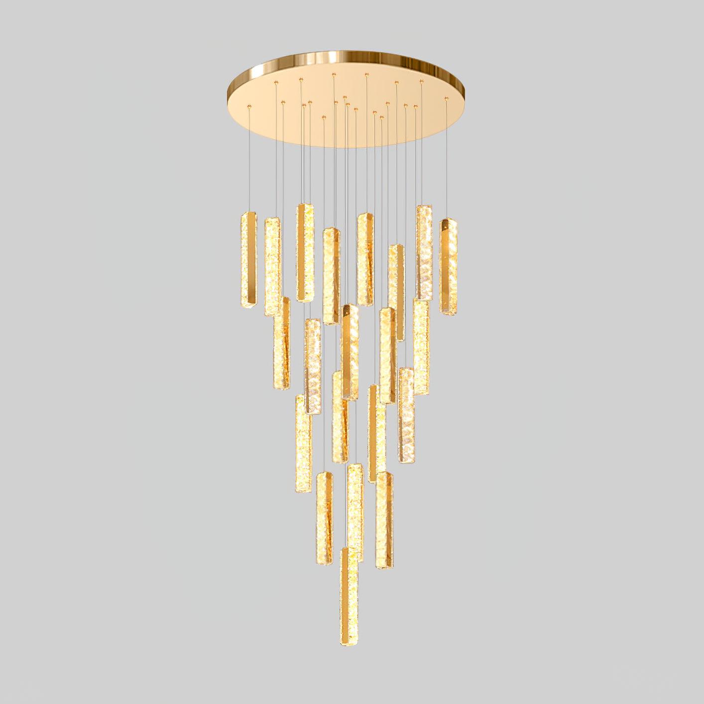 Lustra Chandelier Villa Forci Pendant Silver Modern - Letslighting