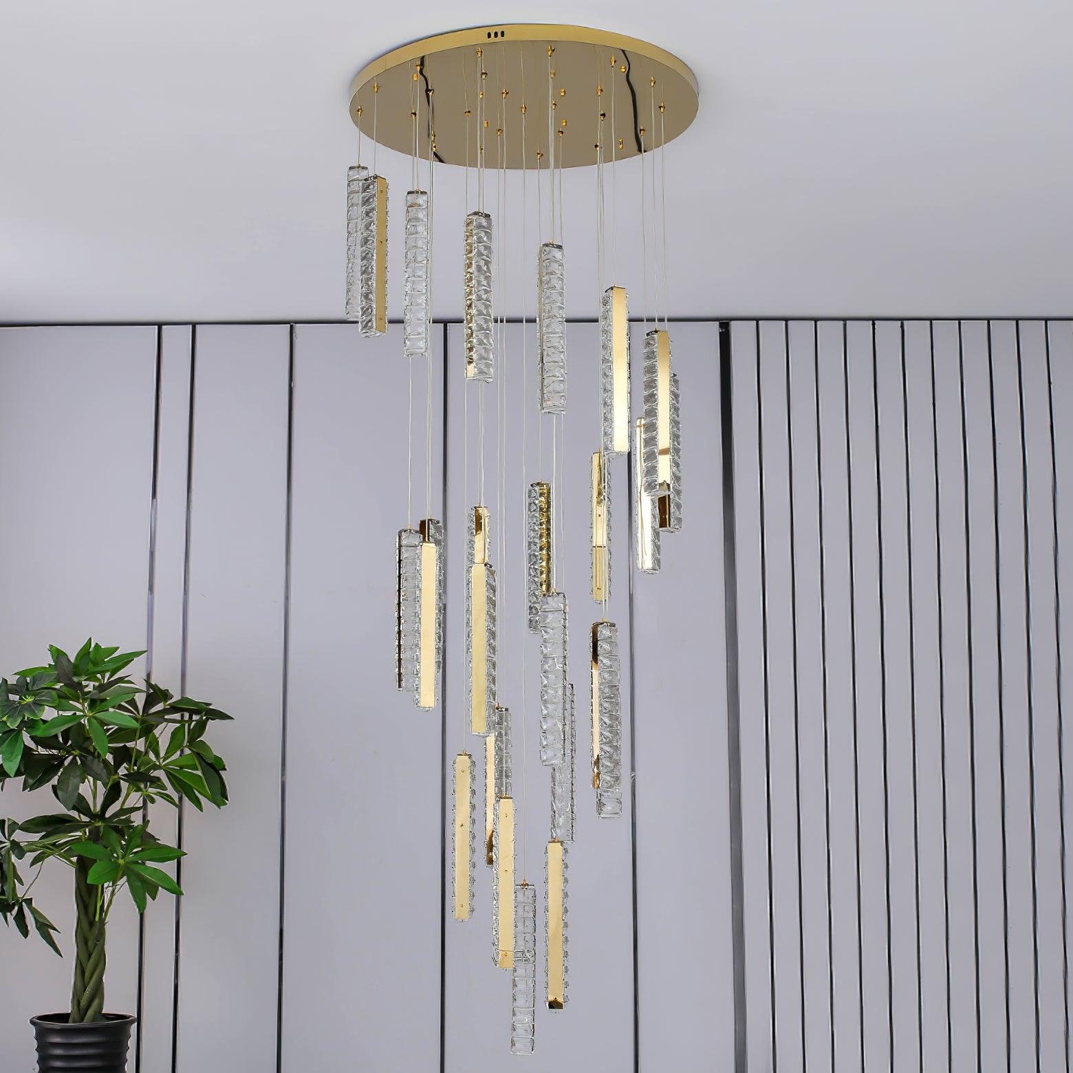 Lustra Chandelier Villa Forci Pendant Silver Modern - Letslighting