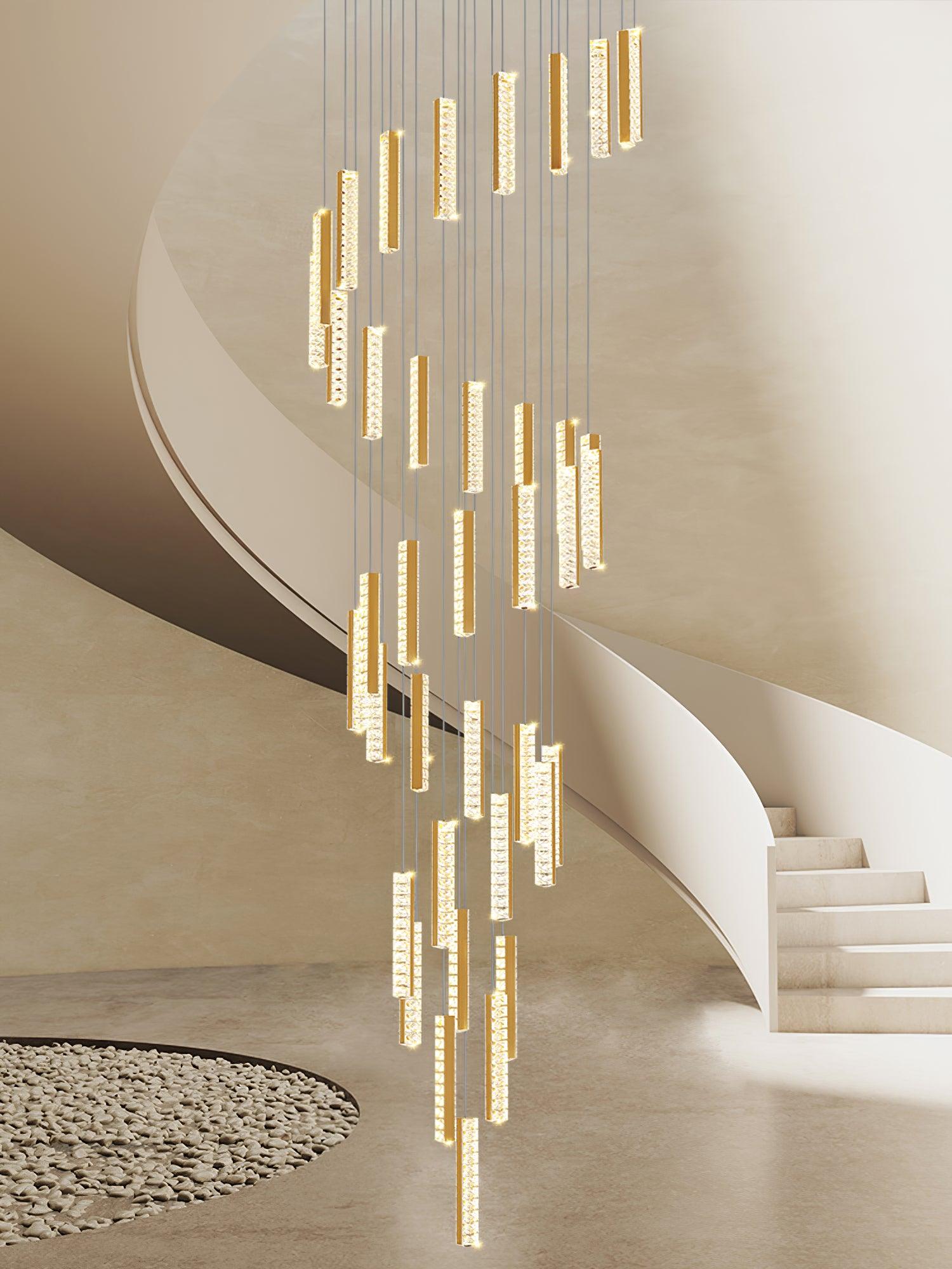 Lustra Chandelier Villa Forci Pendant Silver Modern - Letslighting
