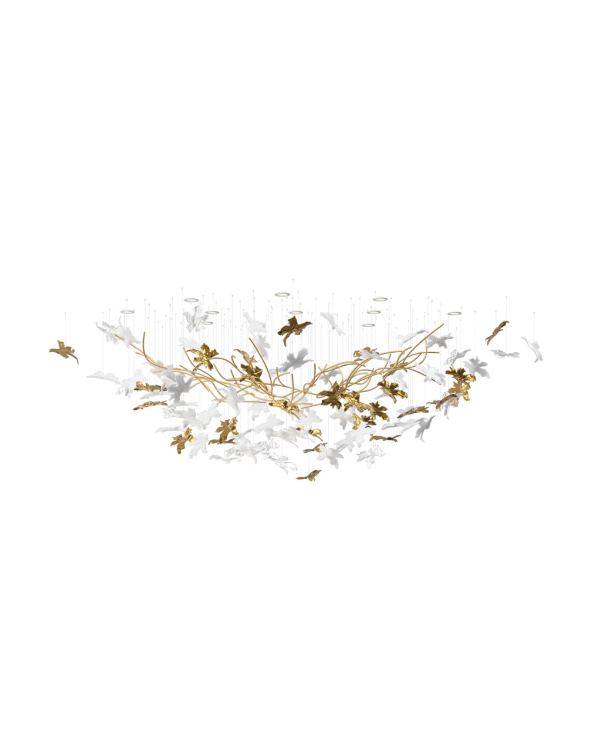 Arinan Floral Glass Chandelier - Letslighting
