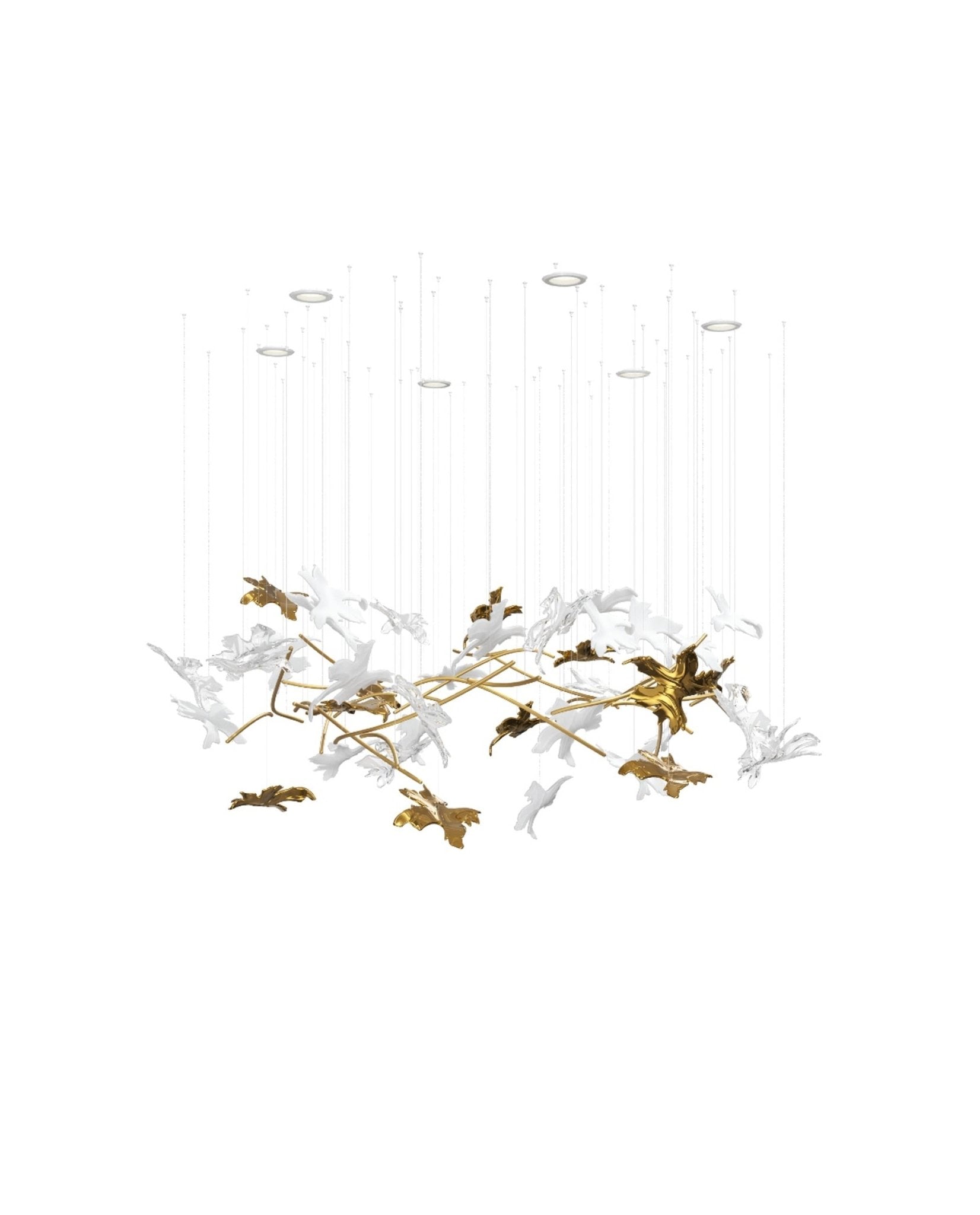 Arinan Floral Glass Chandelier - Letslighting