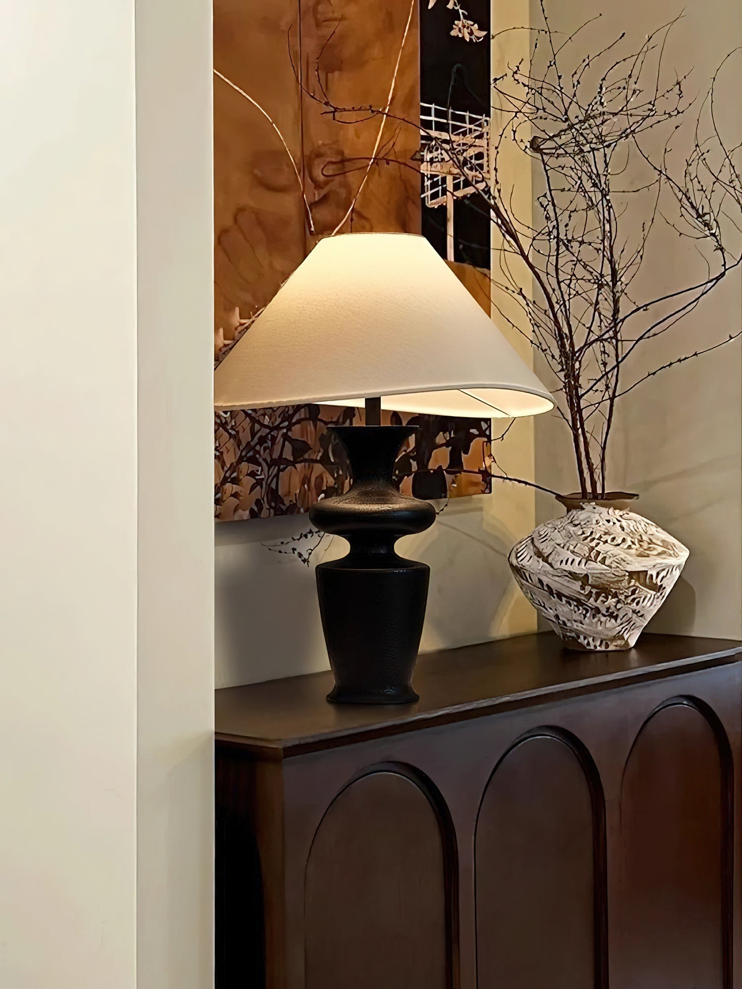 Vino Modern Wood Table Lamp