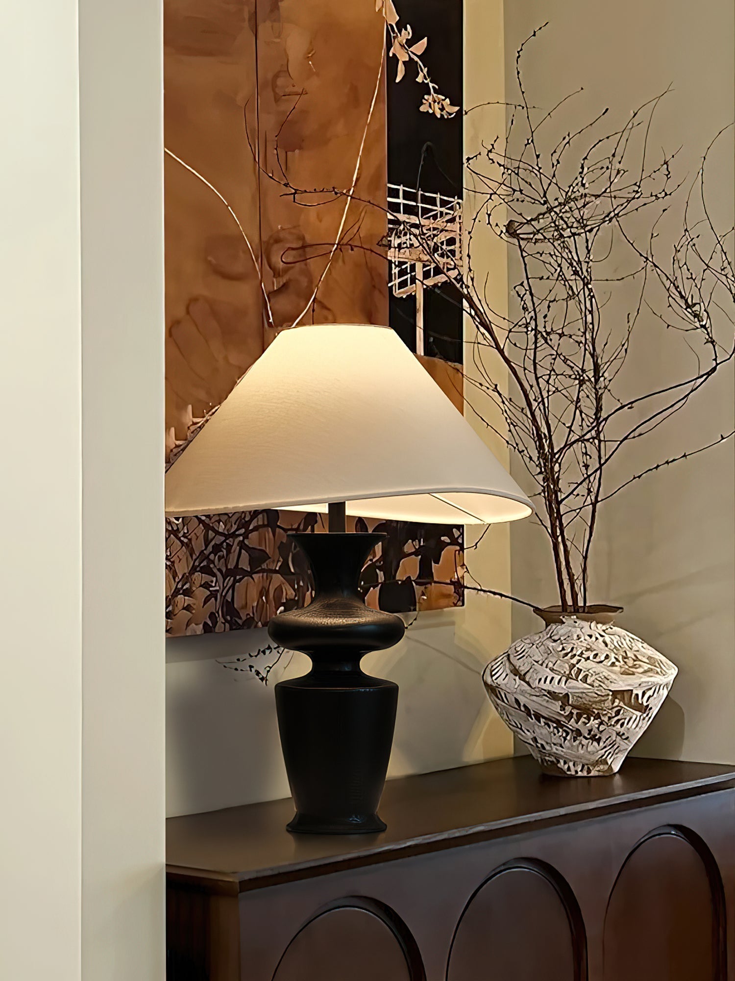 Vino Modern Wood Table Lamp