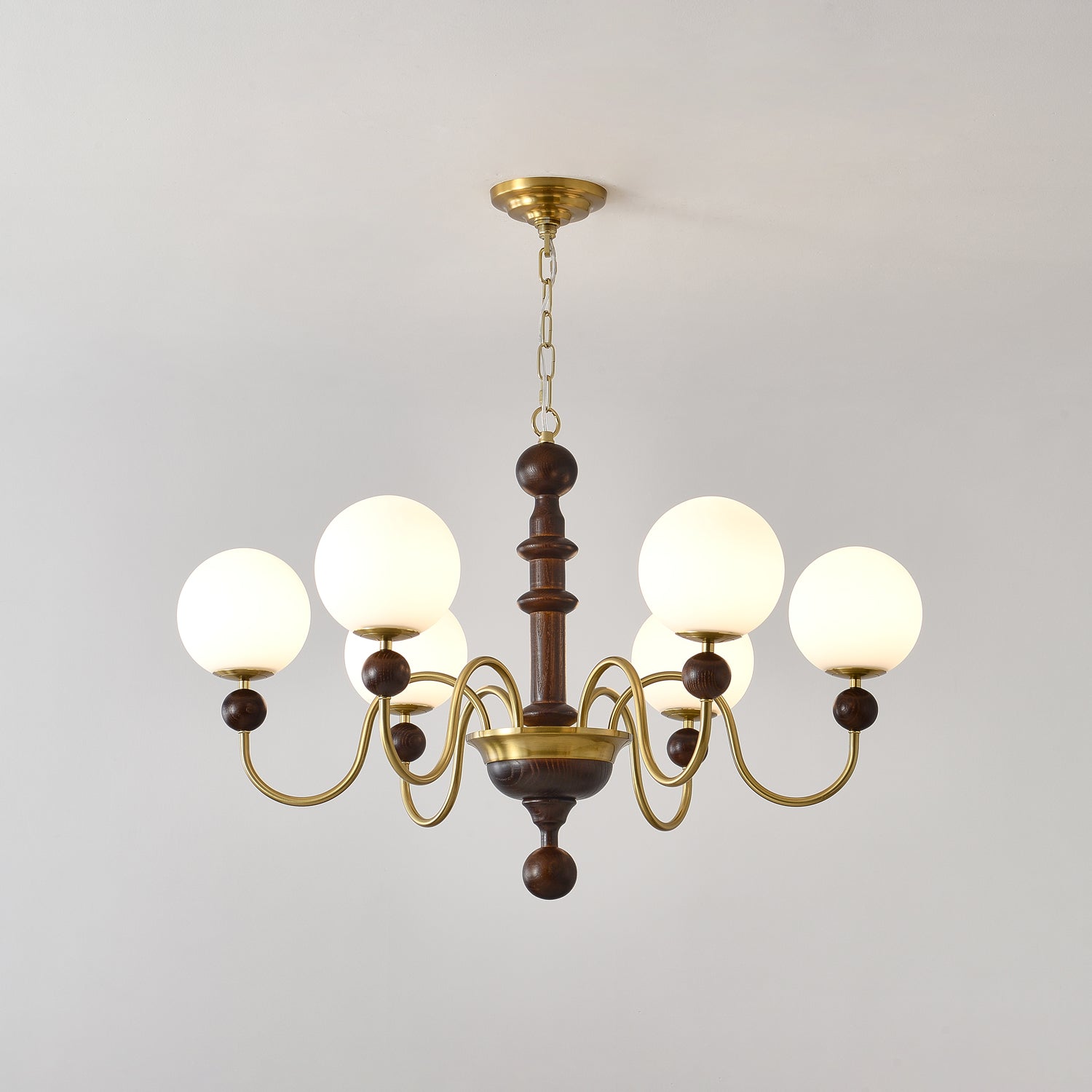 Aurora Chandelier Vintage Curved Sphere - Letslighting