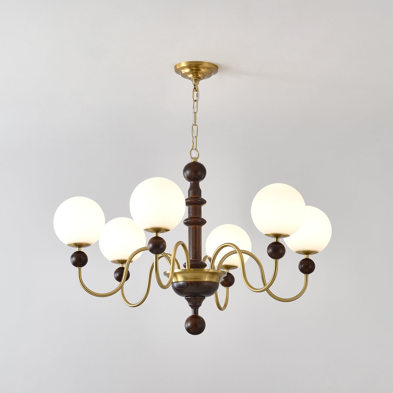Aurora Chandelier Vintage Curved Sphere - Letslighting