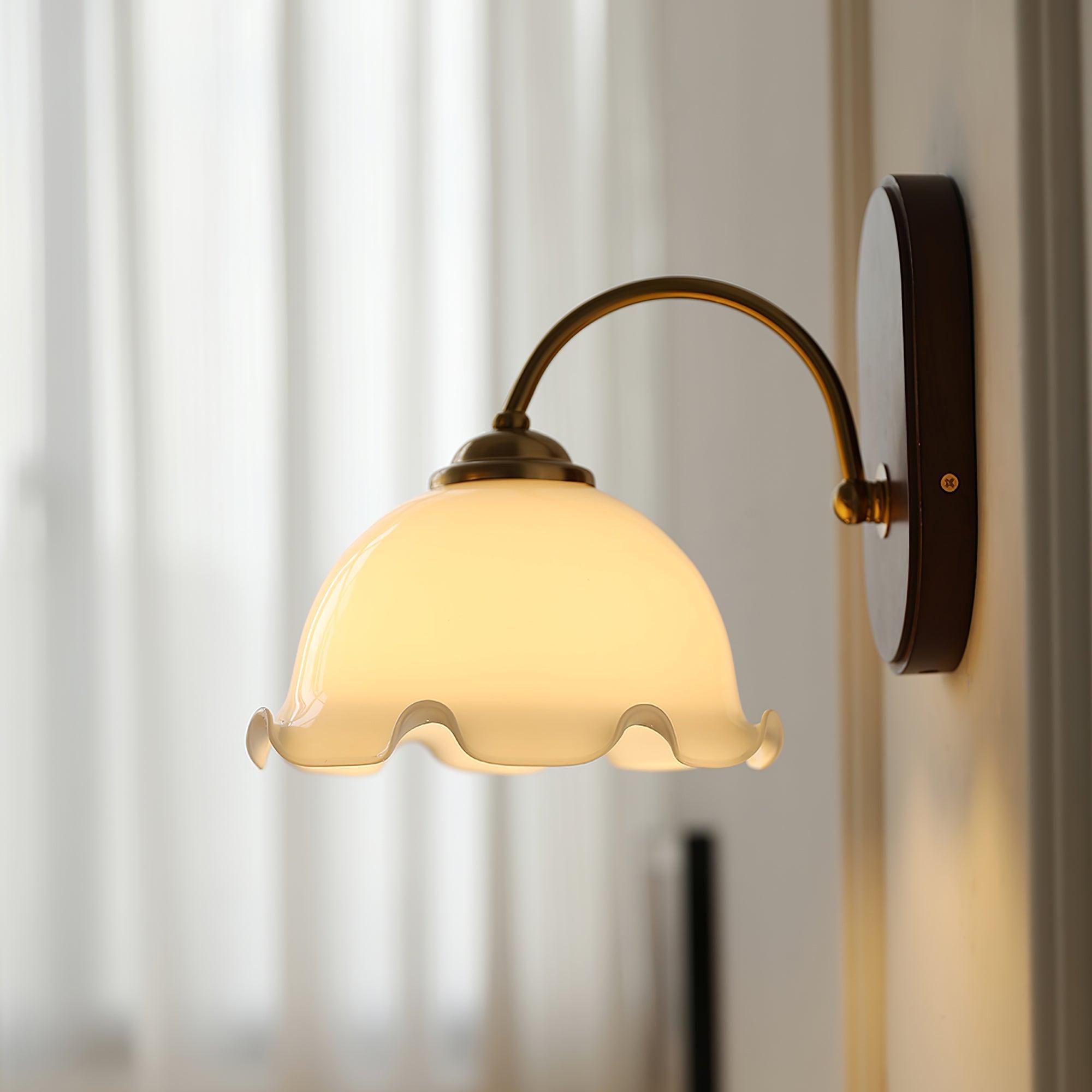 Esola White Glass Wall Lamp - Letslighting