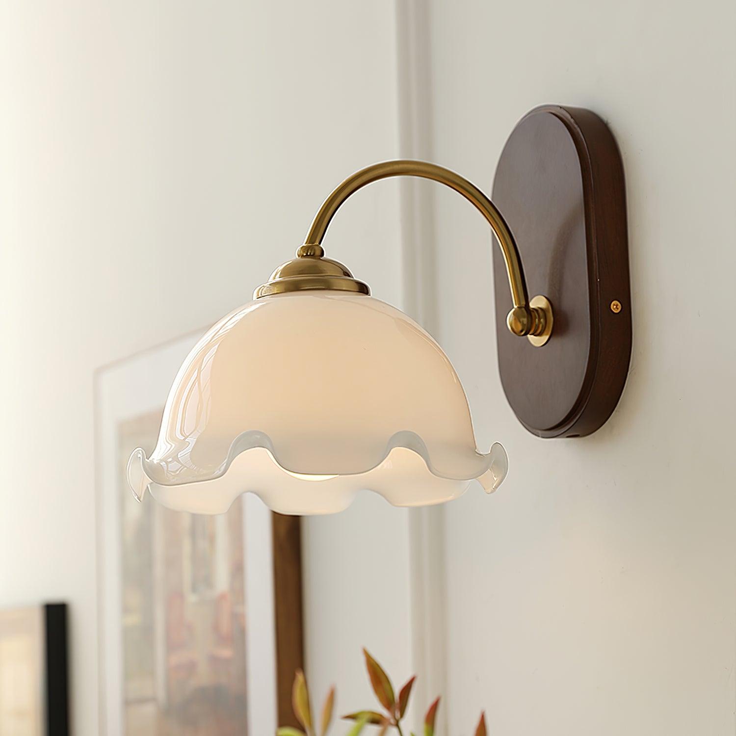 Esola White Glass Wall Lamp - Letslighting