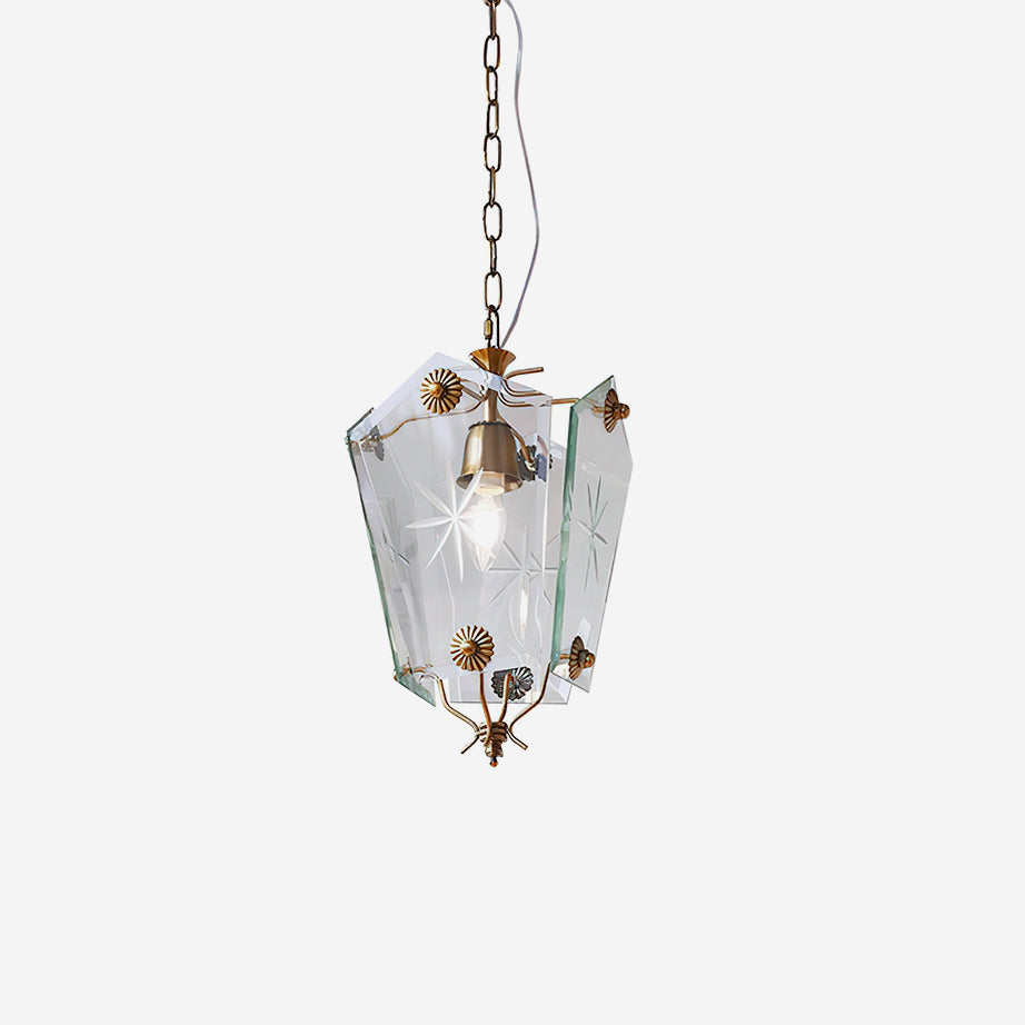 Vintage Pendant Lamp Matcha-Style Glass - Letslighting