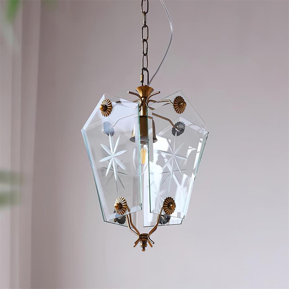 Vintage Pendant Lamp Matcha-Style Glass - Letslighting