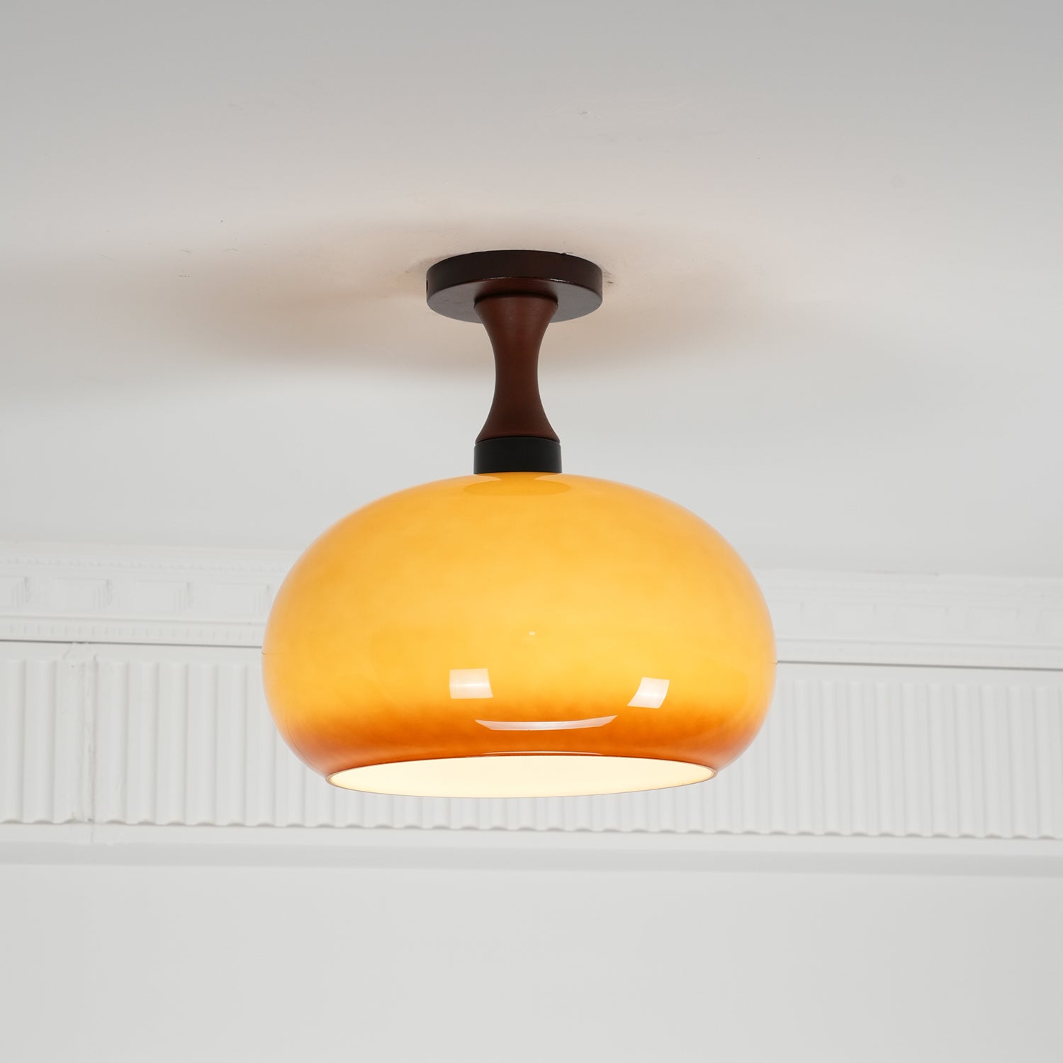 Liora Amber Glass Ceiling Light - Letslighting