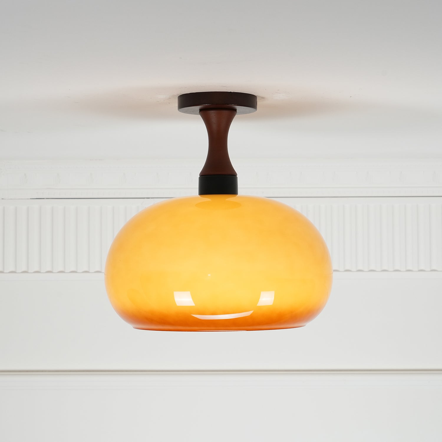 Liora Amber Glass Ceiling Light - Letslighting