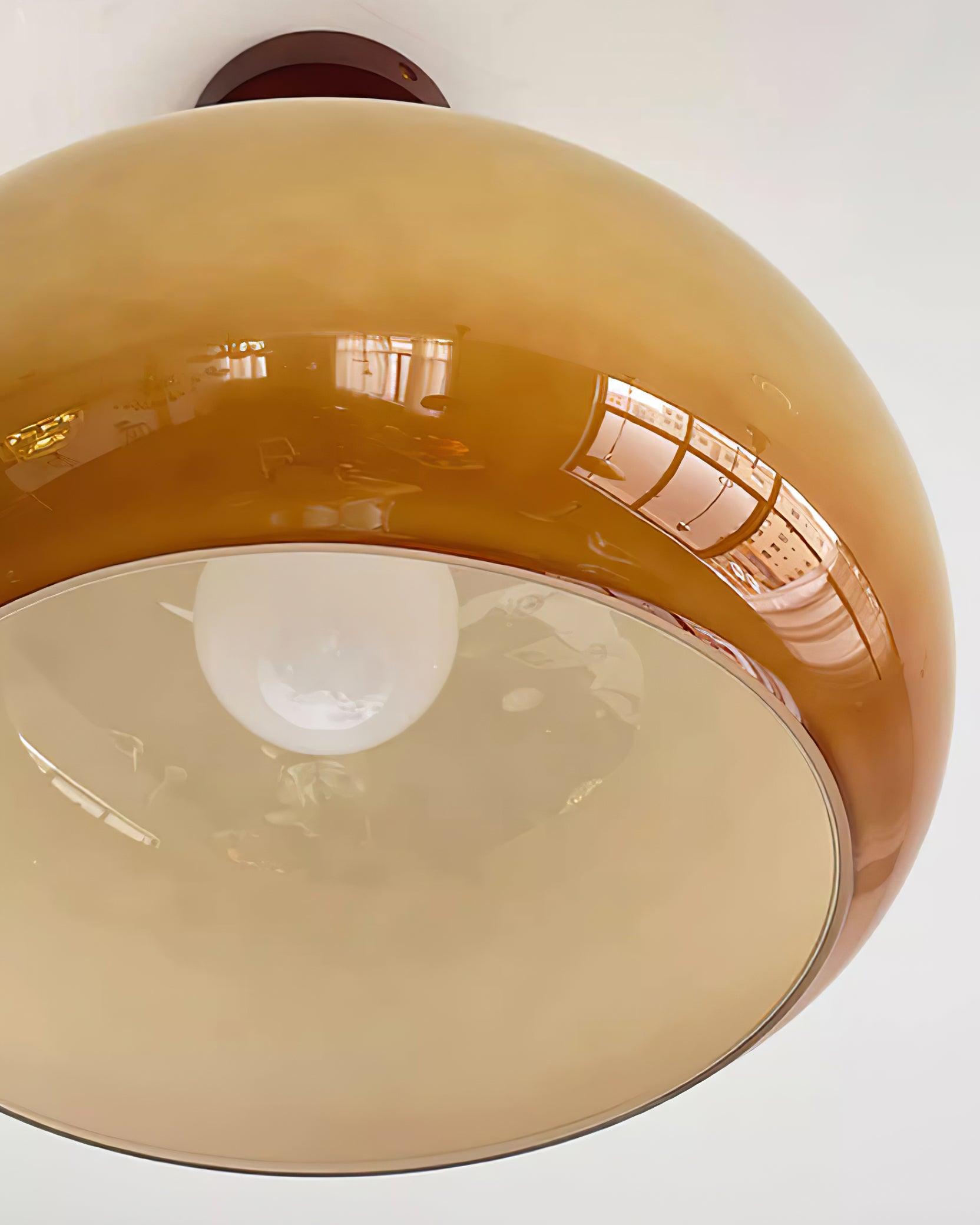 Liora Amber Glass Ceiling Light - Letslighting
