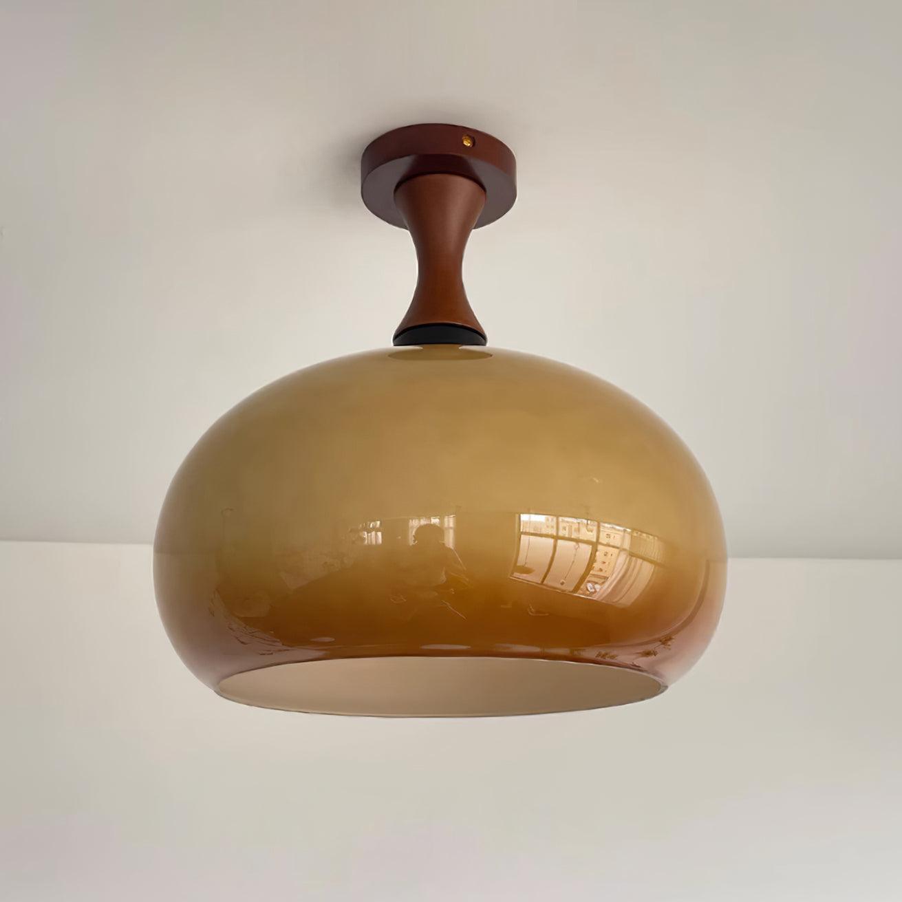 Liora Amber Glass Ceiling Light - Letslighting