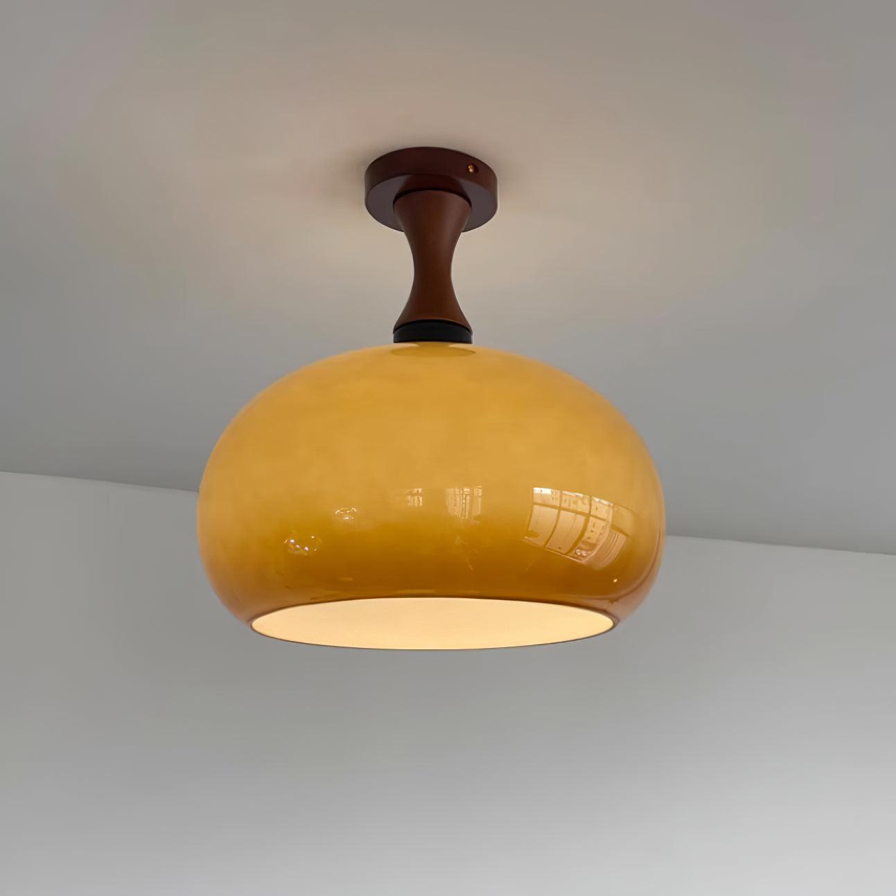 Liora Amber Glass Ceiling Light - Letslighting