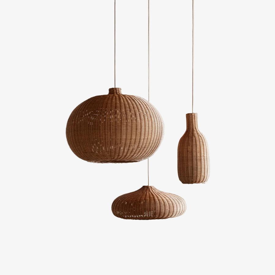 Vintage Rattan Pendant Lamp - Blowlighting