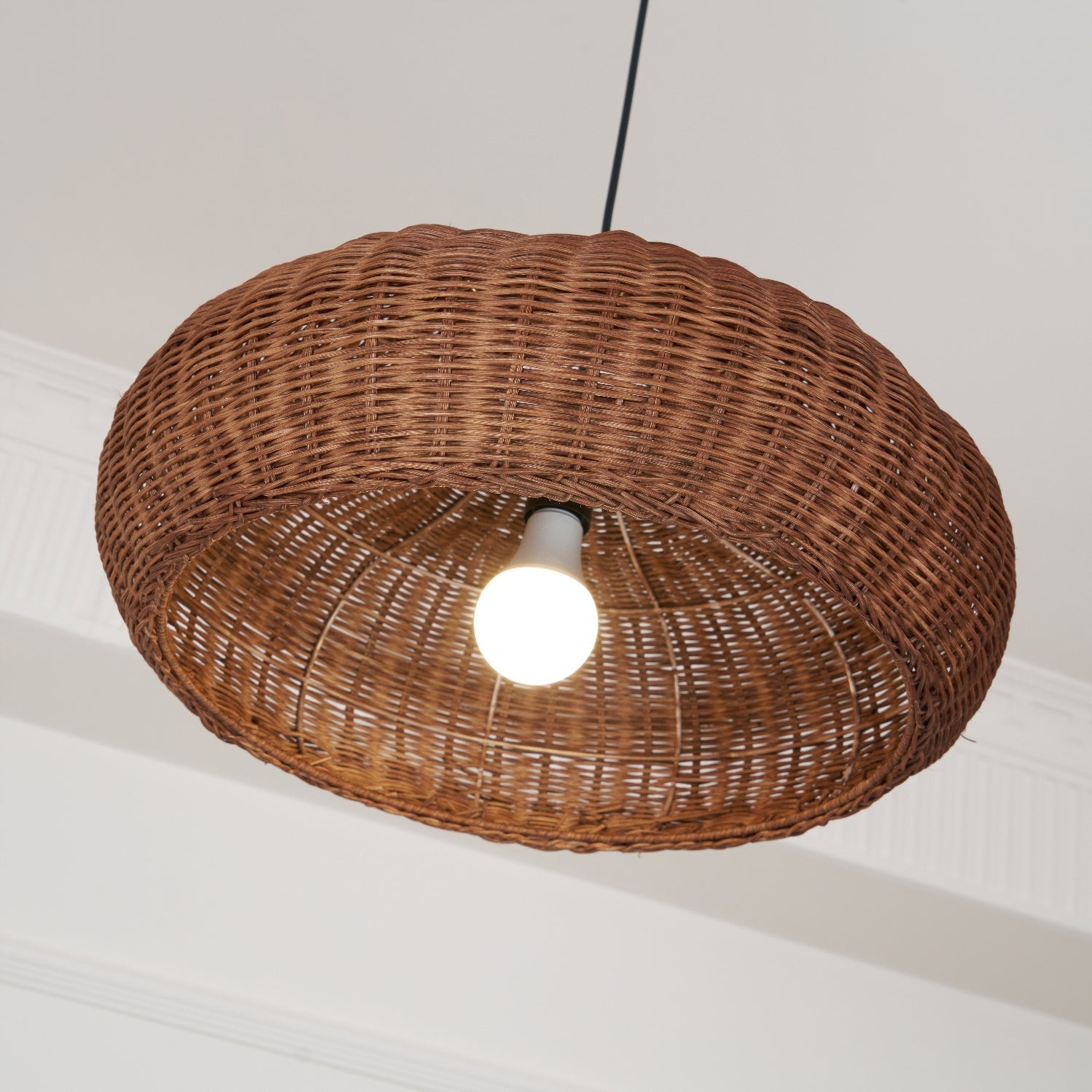 Vintage Rattan Pendant Lamp - Blowlighting