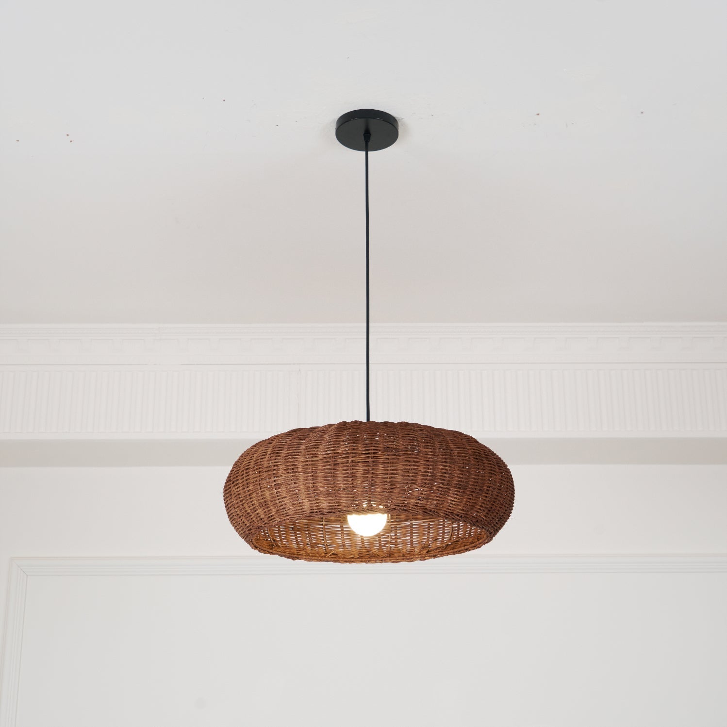 Vintage Rattan Pendant Lamp - Blowlighting