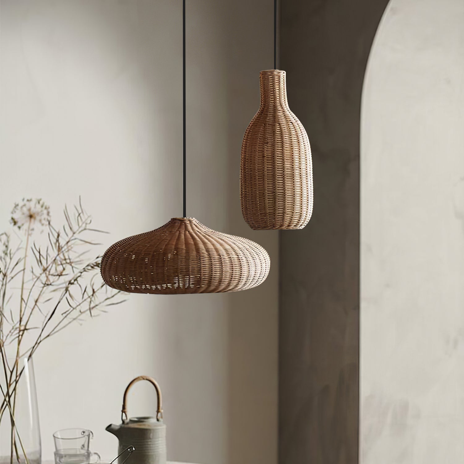 Savana Rattan Pendant Light - Letslighting