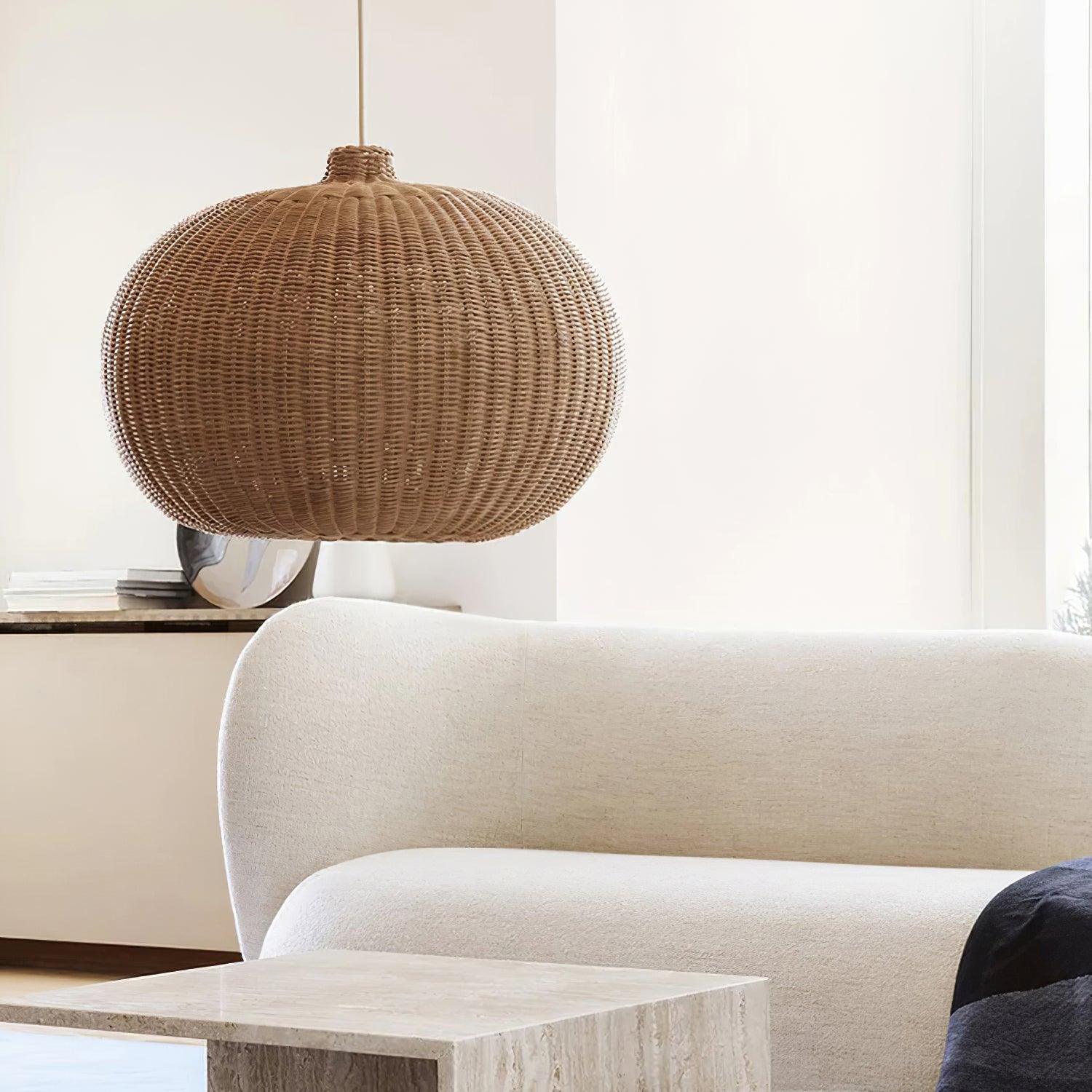 Vintage Rattan Pendant Lamp - Blowlighting