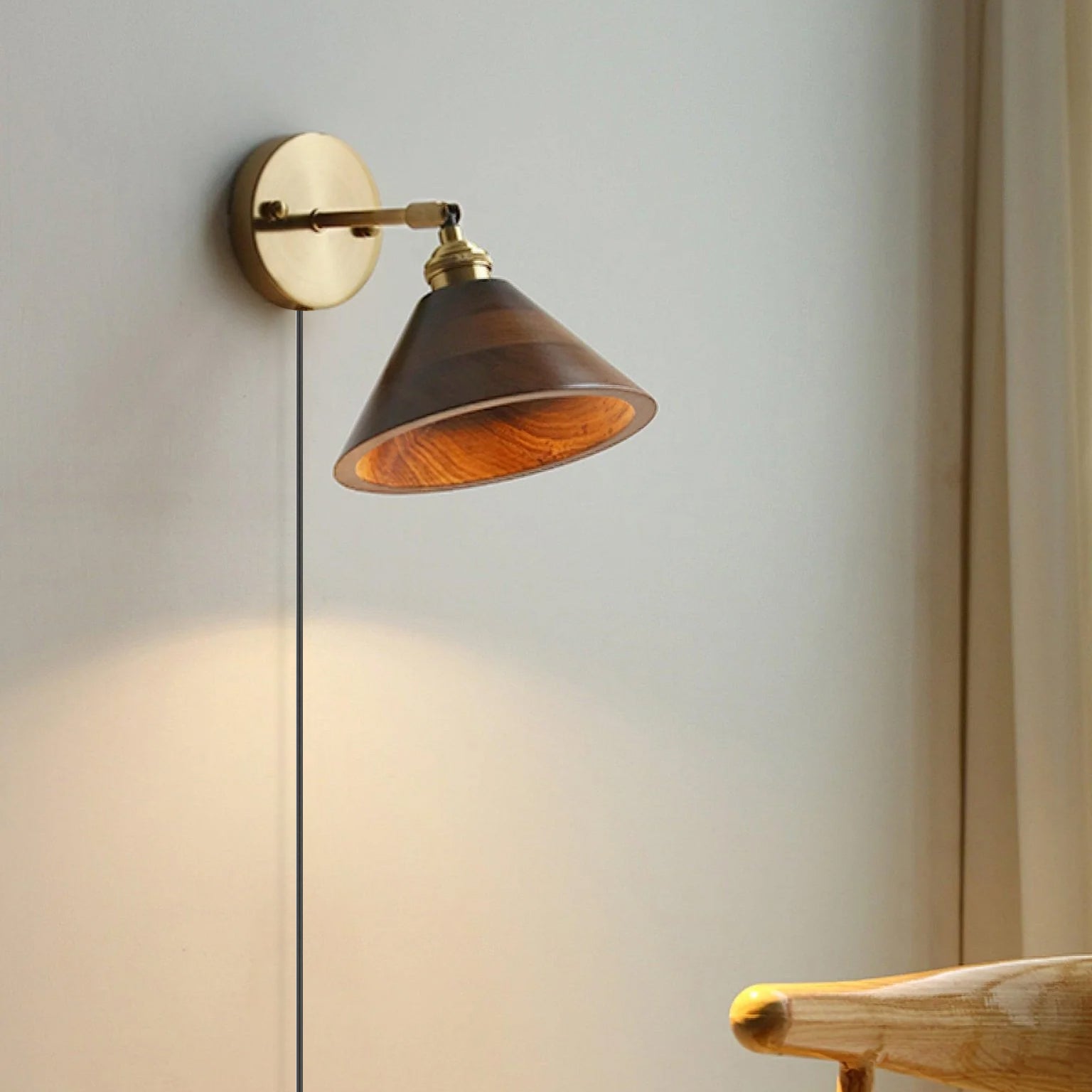 Lumocse Vintage Wood Wall Lamp - Letslighting