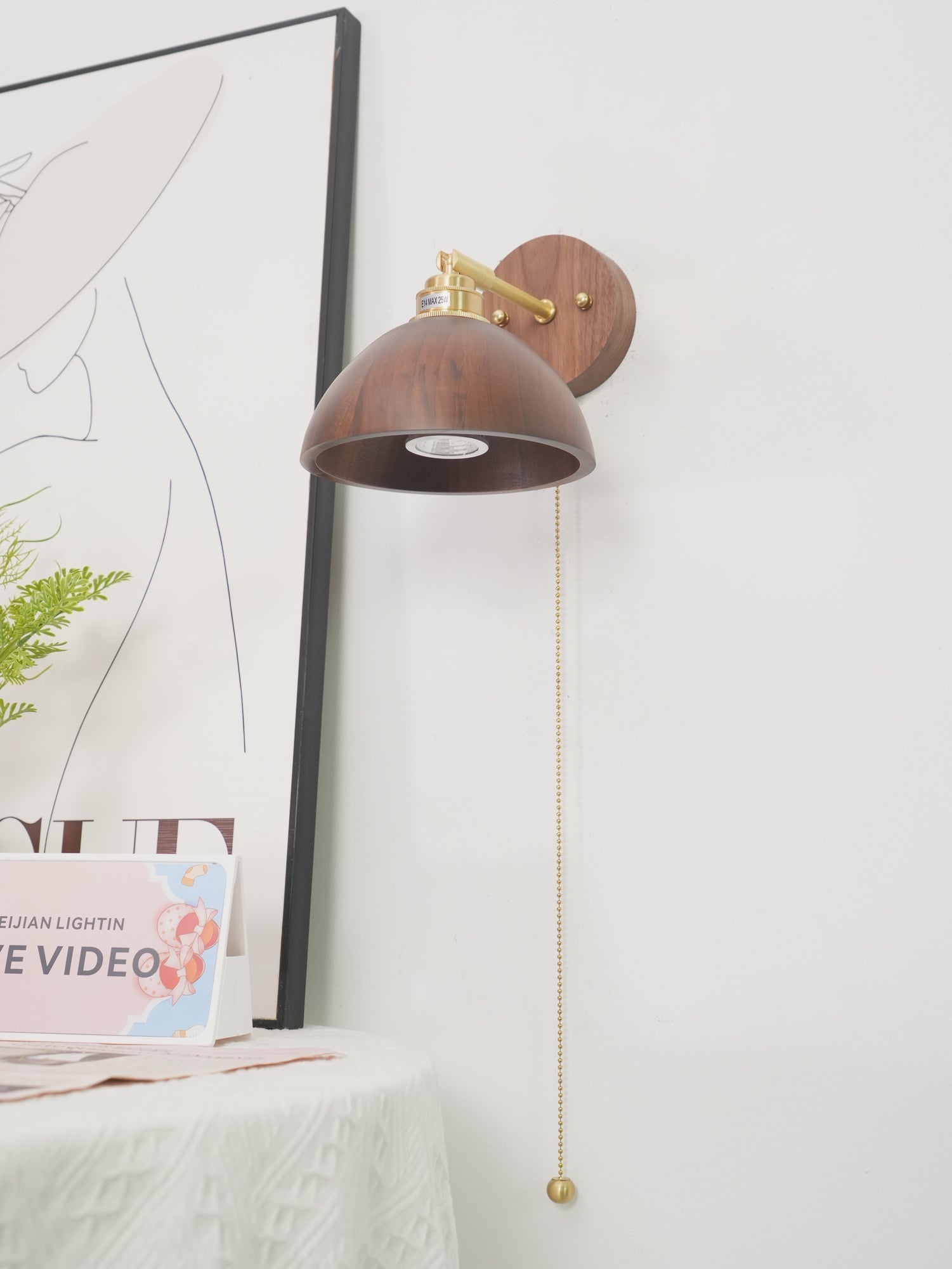 Arsole Traditional Elegance Pull Brass Wall Lamp - Letslighting