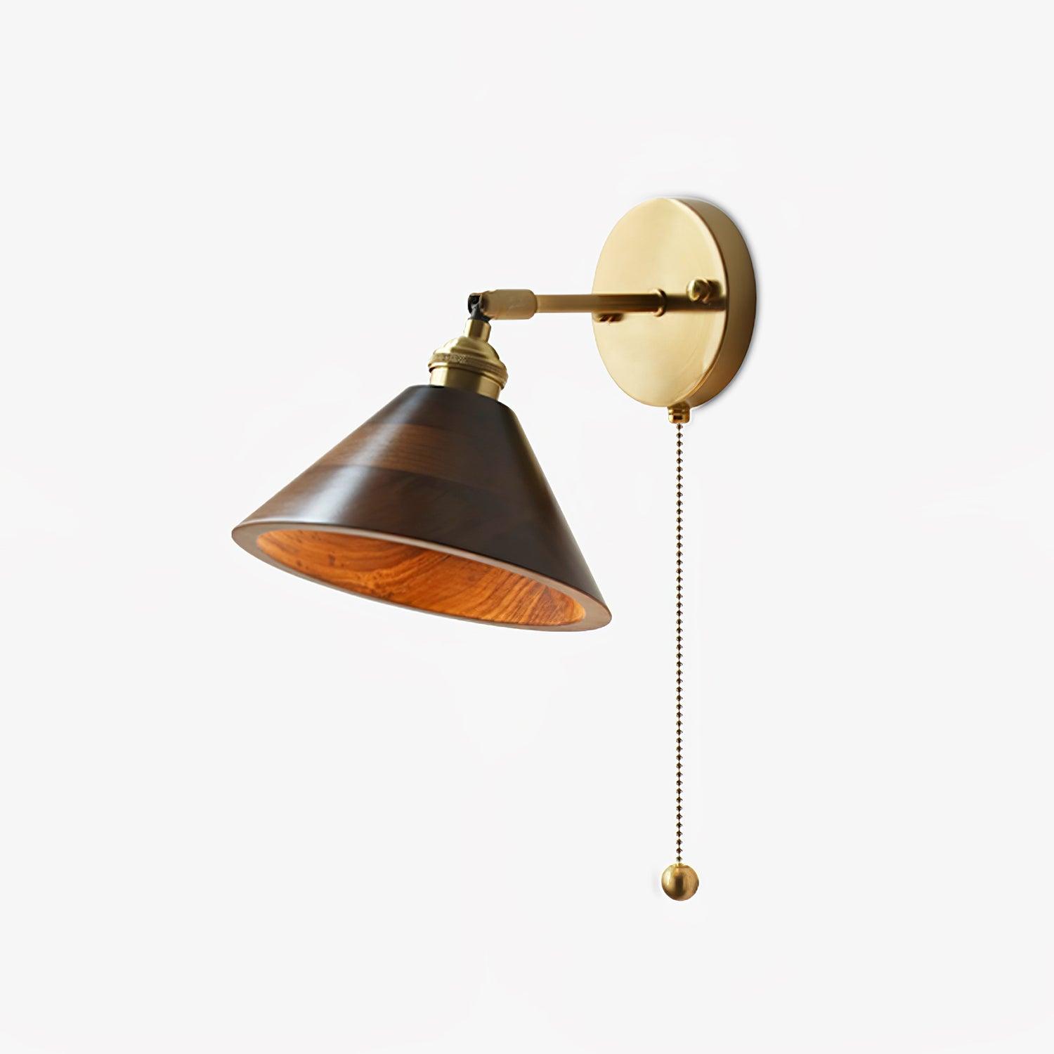 Muto Vintage Pull Chain Switch Wall Lamp Plug-IN /Hardwire
