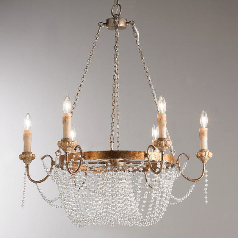 Alzoros Postmodern Luxury Wooden Crystal Chandelier - Letslighting