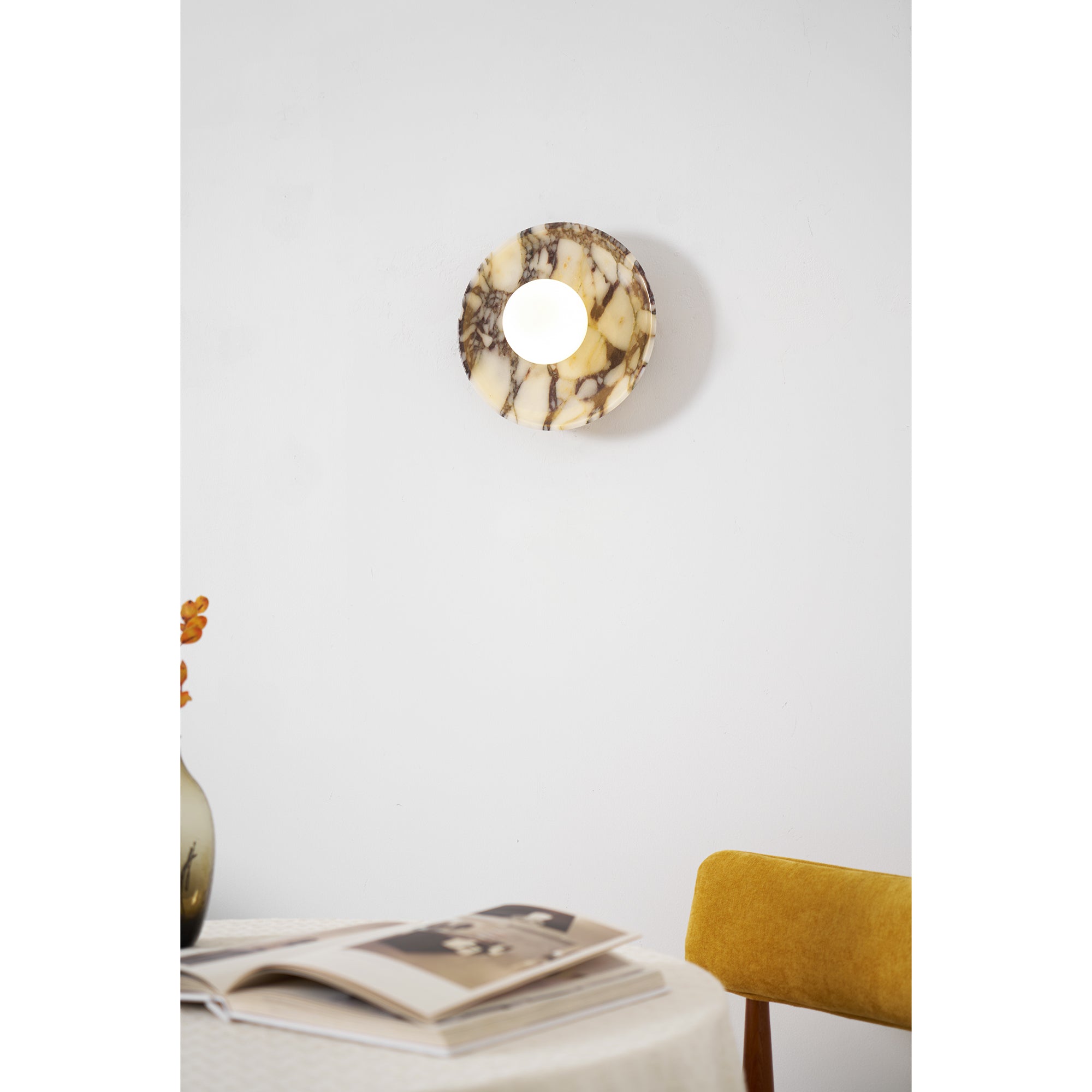 Cacariel Modern Minimalist Marble Glass Wall Lamp - Letslighting