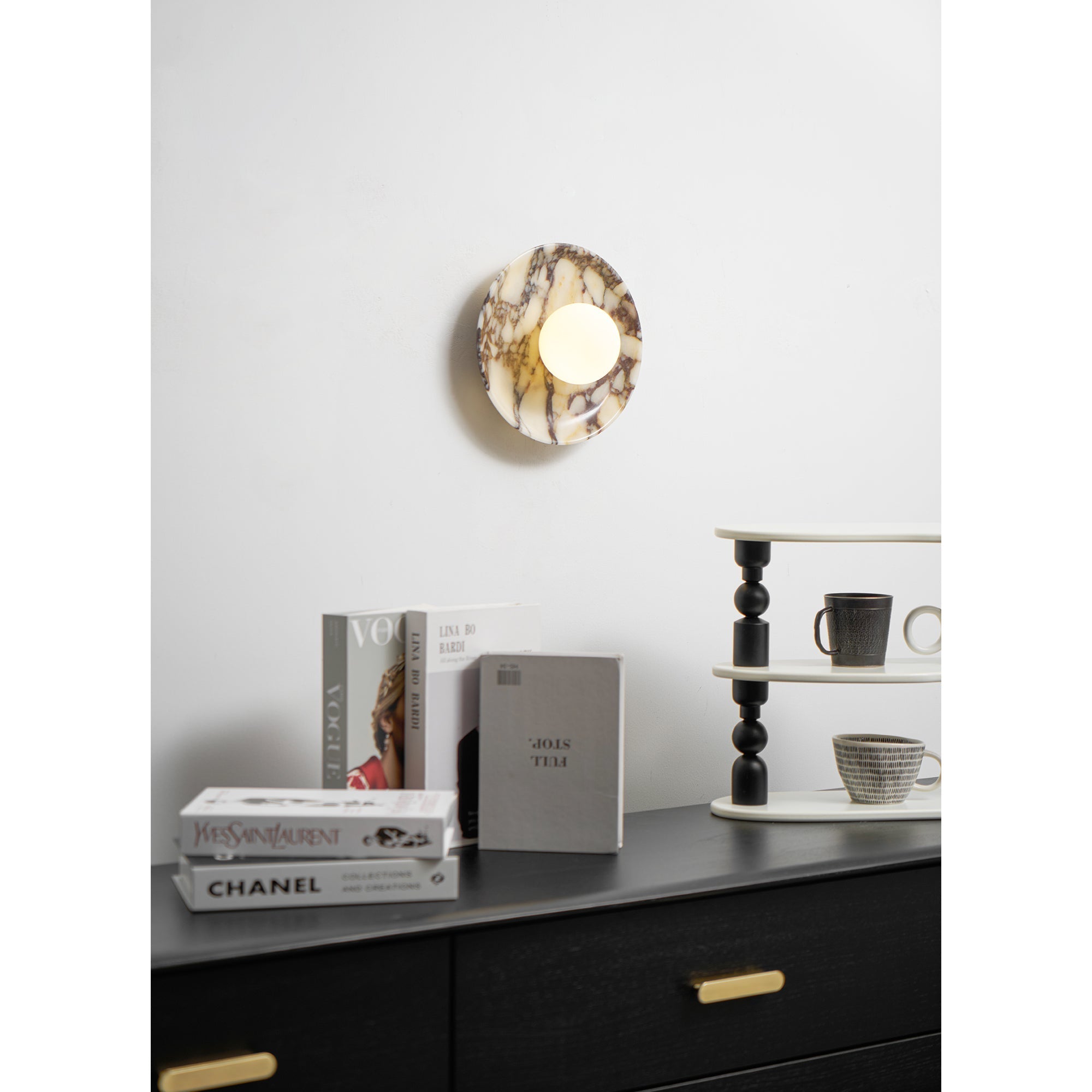 Cacariel Modern Minimalist Marble Glass Wall Lamp - Letslighting