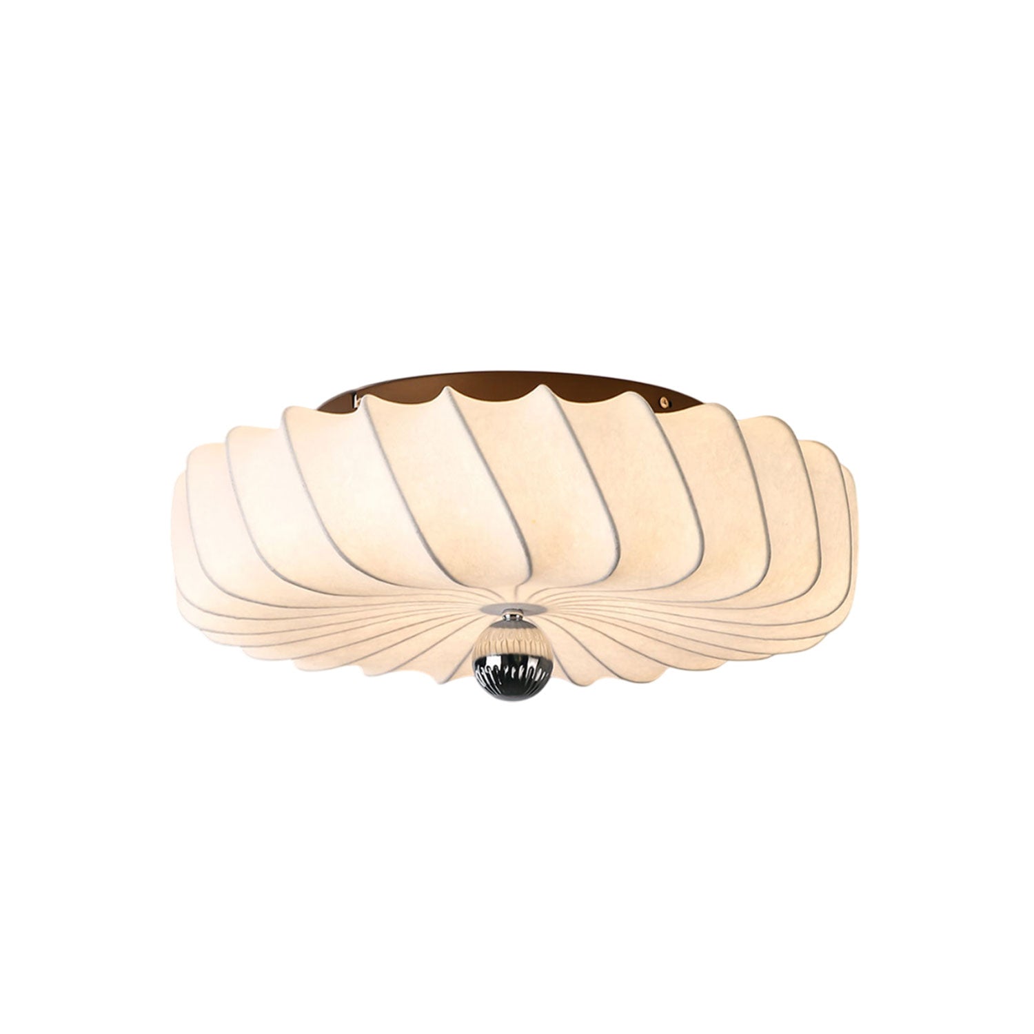 Zelore Swirl Fabric Bronze Pendant Light - Letslighting