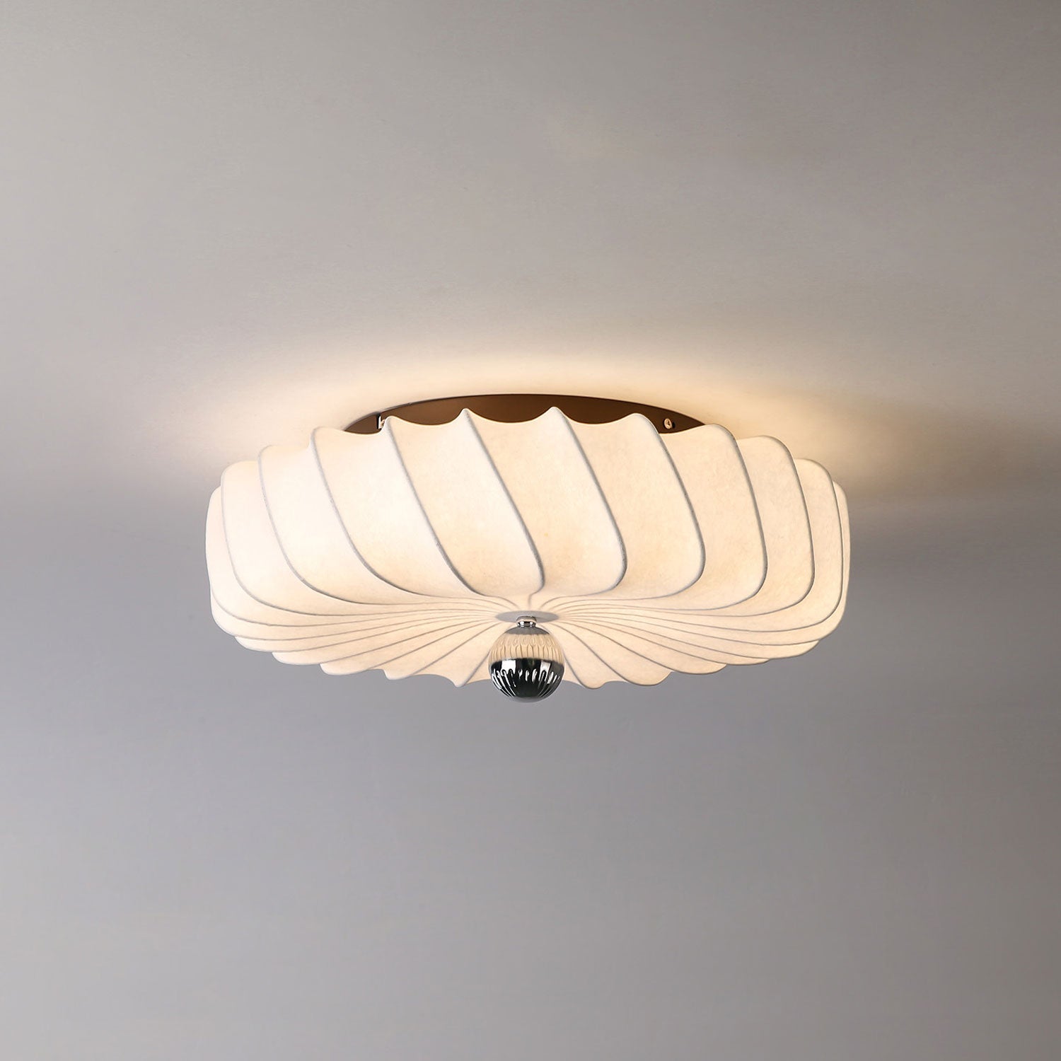 Zelore Swirl Fabric Bronze Pendant Light - Letslighting