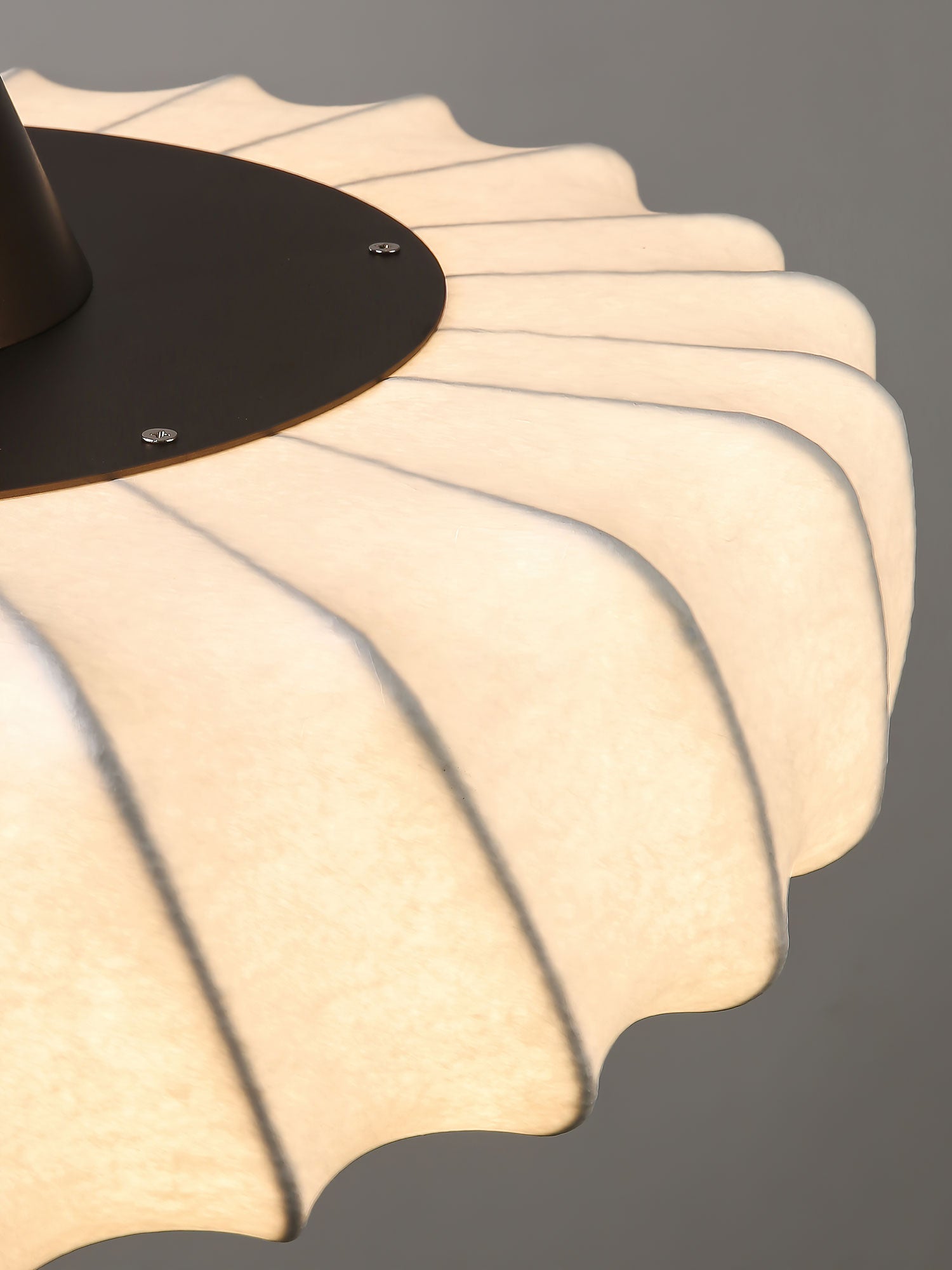 Zelore Swirl Fabric Bronze Pendant Light - Letslighting