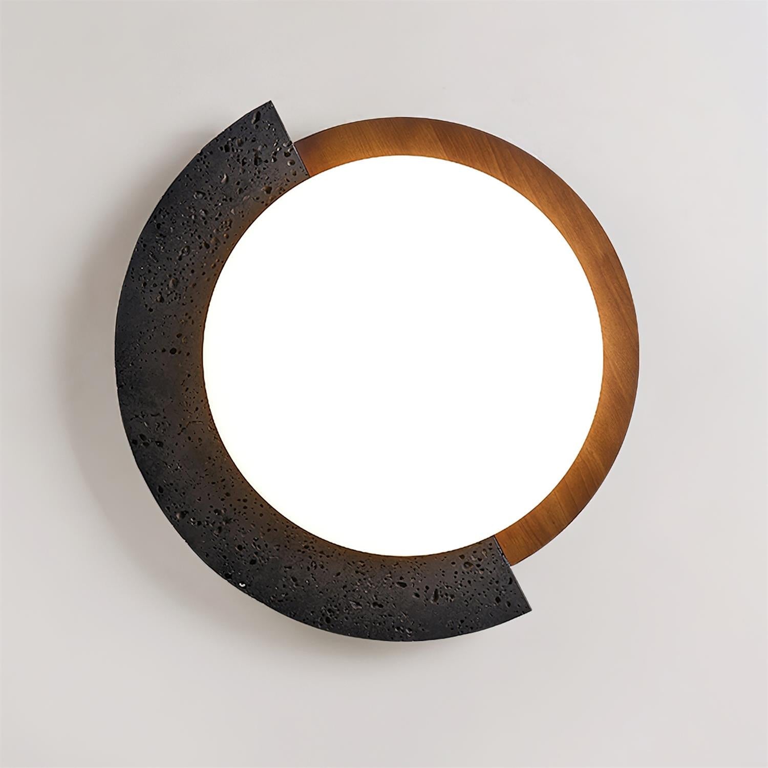 Ritta  Travertine Oval LED Ceiling Light