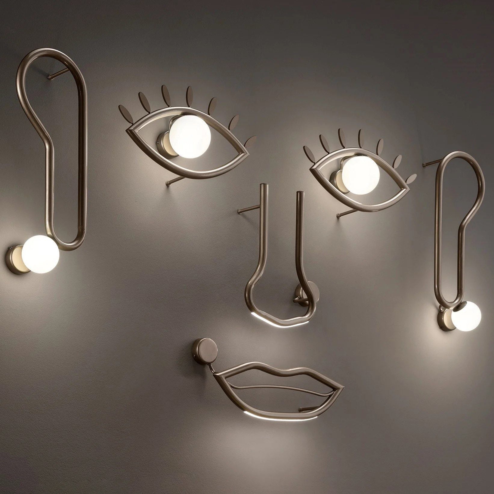 Oldore Individual Creativity Brass Glass Wall Lamp - Letslighting