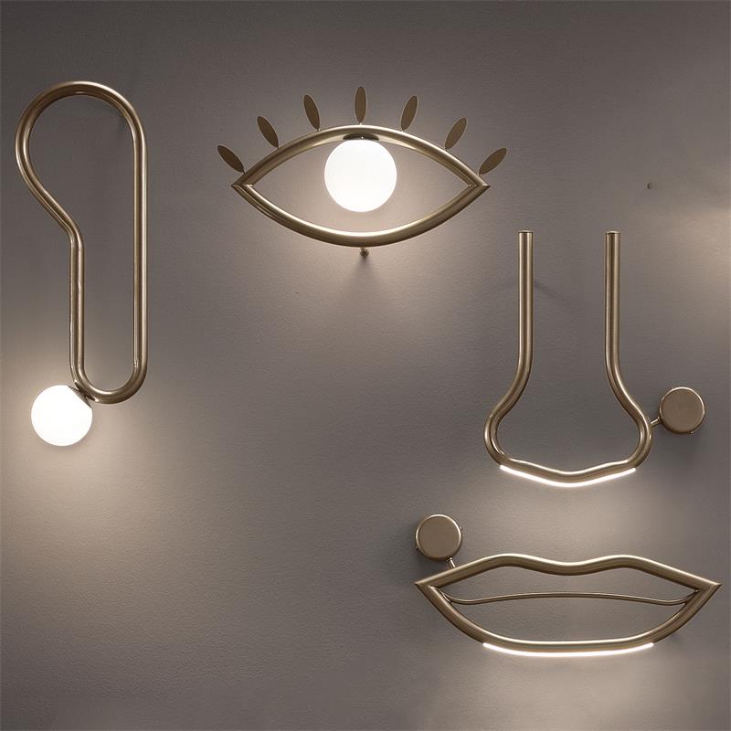 Oldore Individual Creativity Brass Glass Wall Lamp - Letslighting