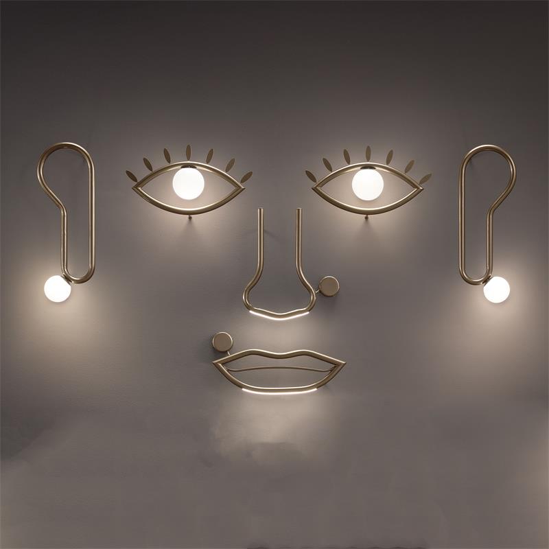 Oldore Individual Creativity Brass Glass Wall Lamp - Letslighting