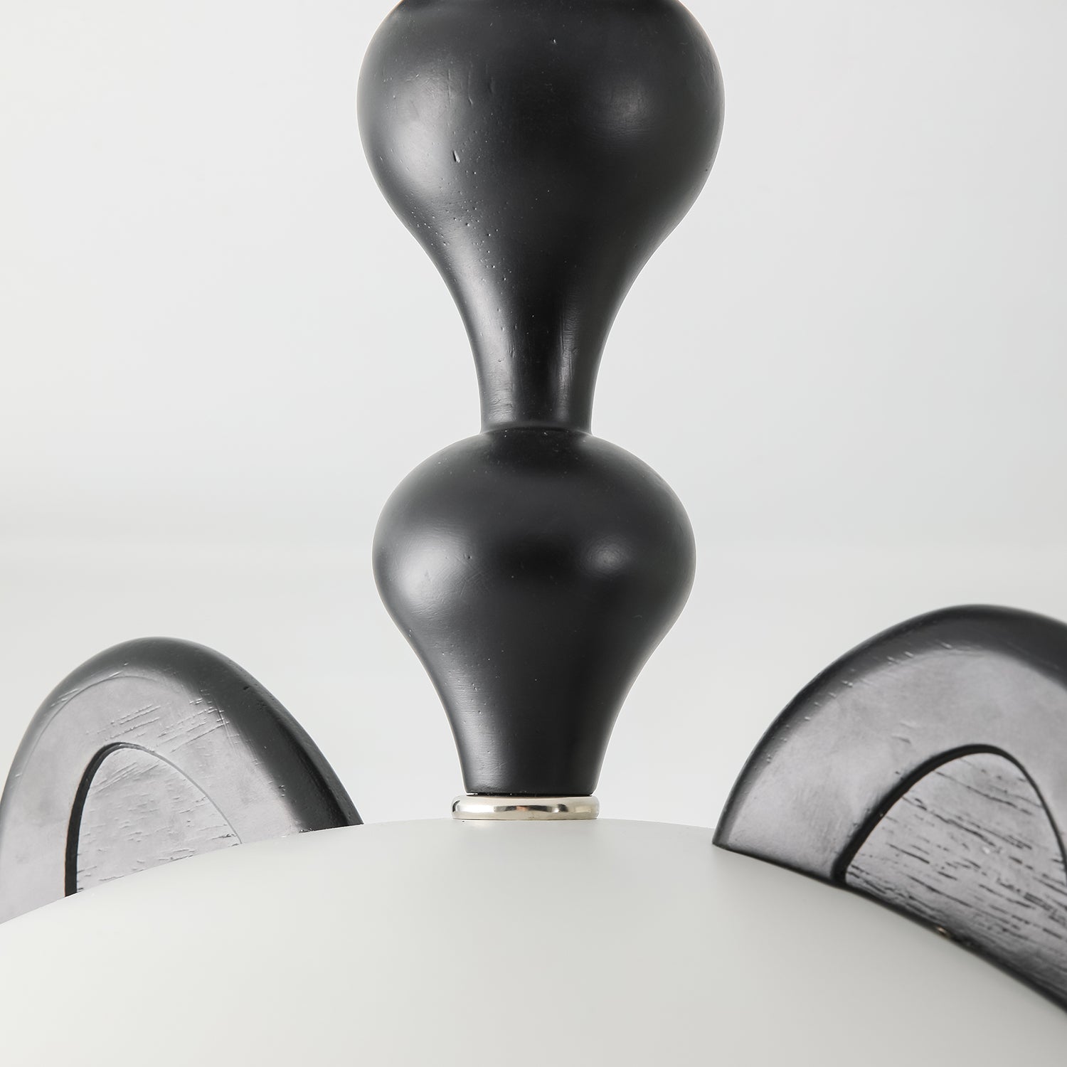 Cat Ceiling Light Glossy Dome Wood Ears - Letslighting