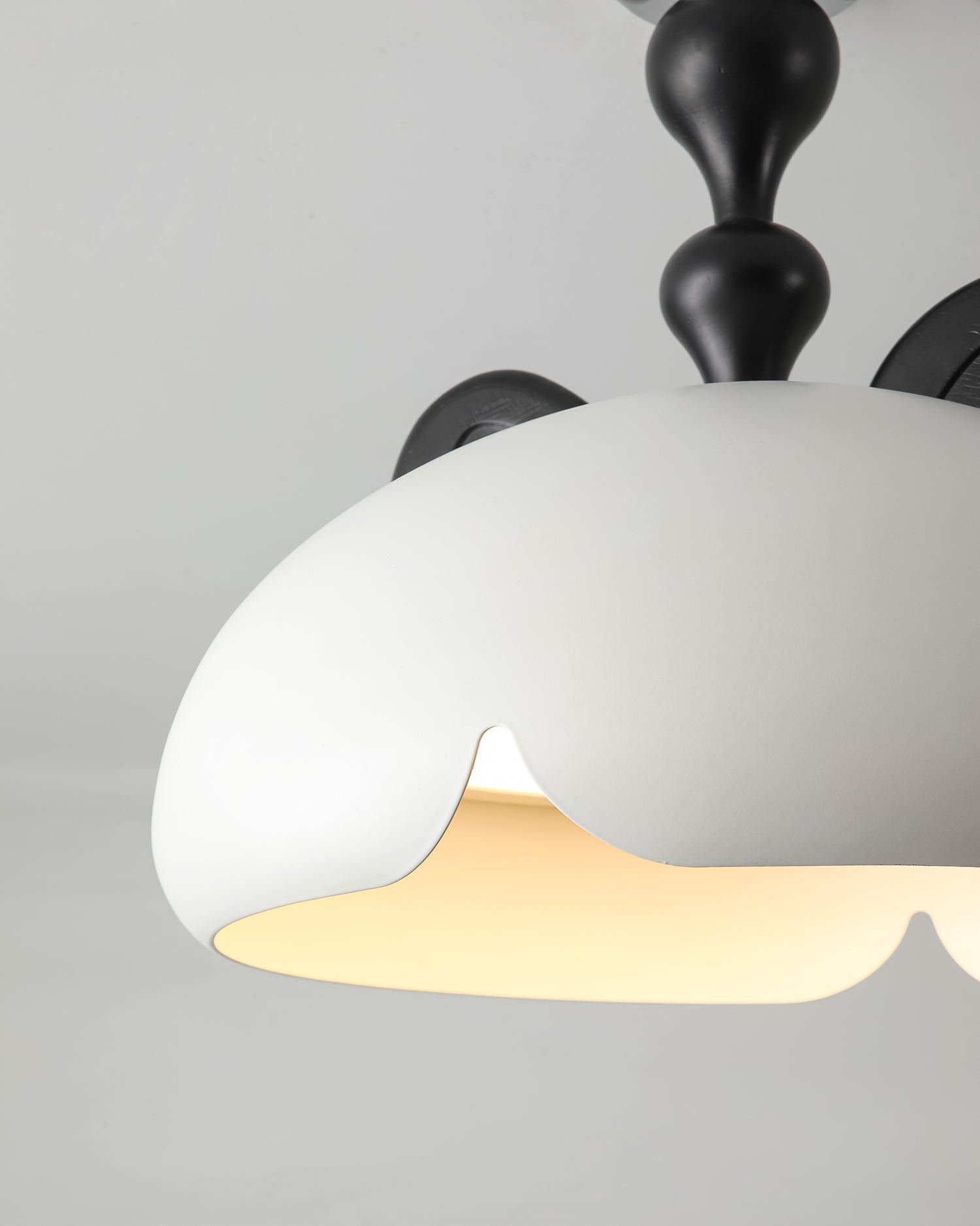 Cat Ceiling Light Glossy Dome Wood Ears - Letslighting