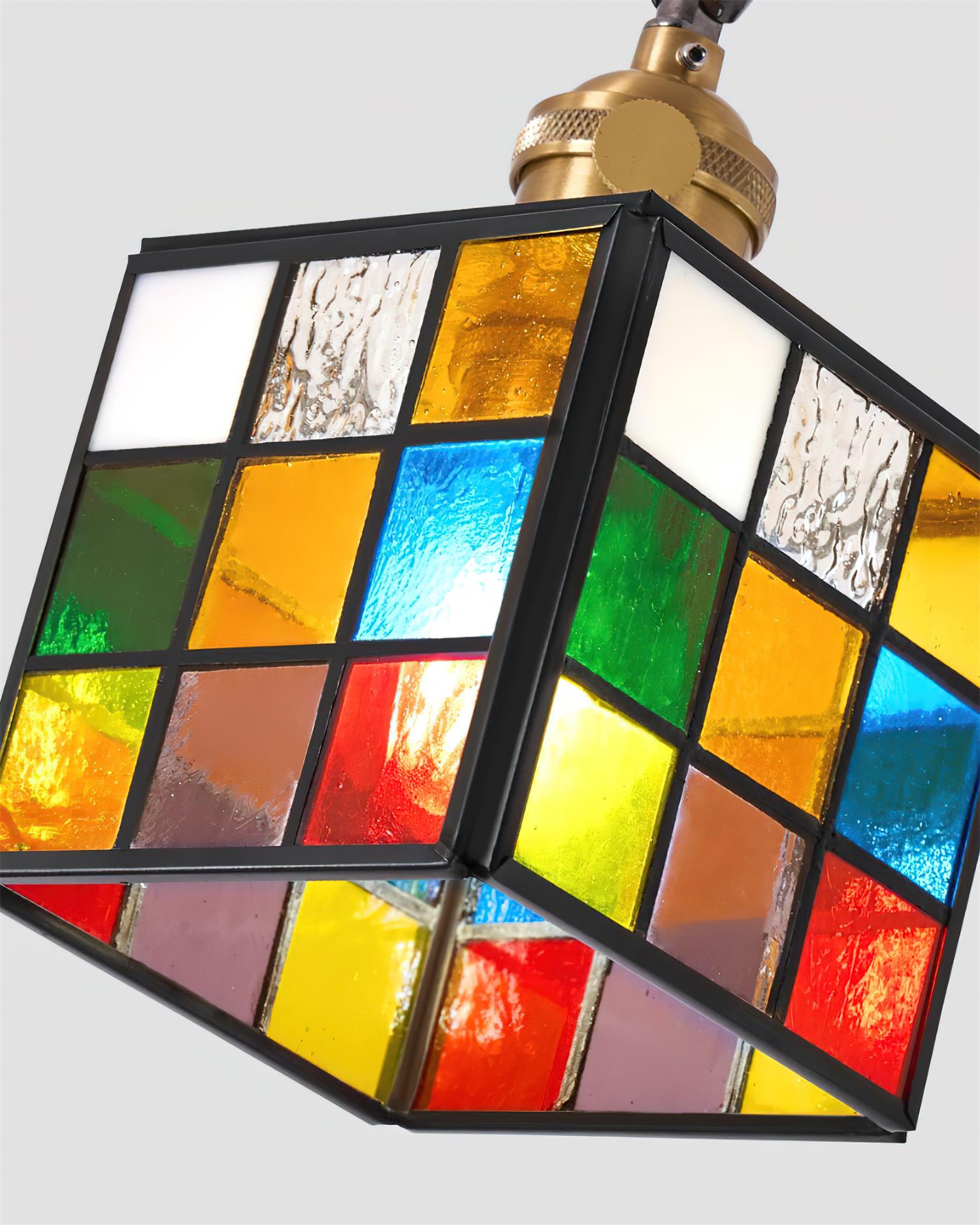 Tiffany Mosaic Wall Lamp Wood - Letslighting