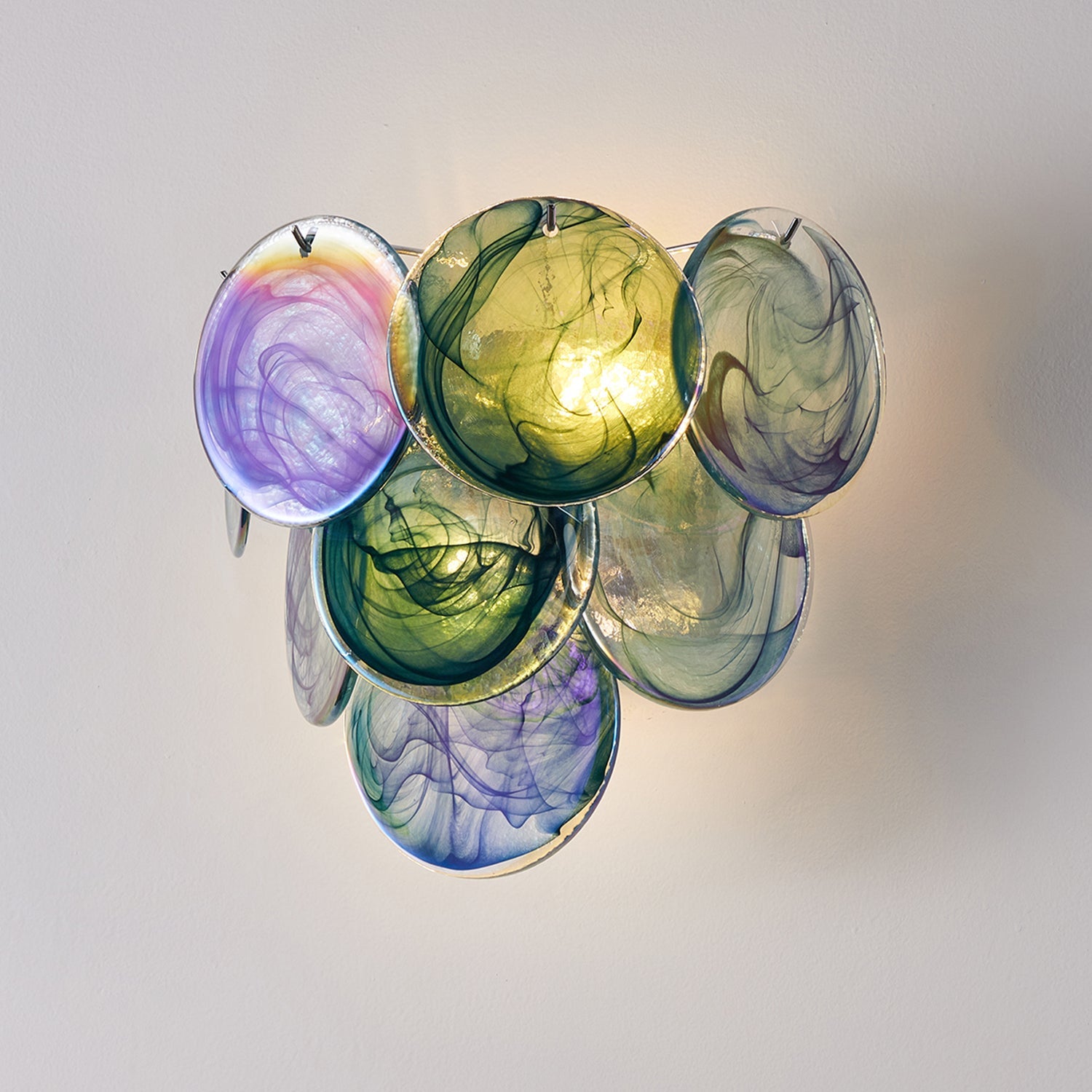 Vivelle Wall Light Ethereal Glass Petal - Letslighting
