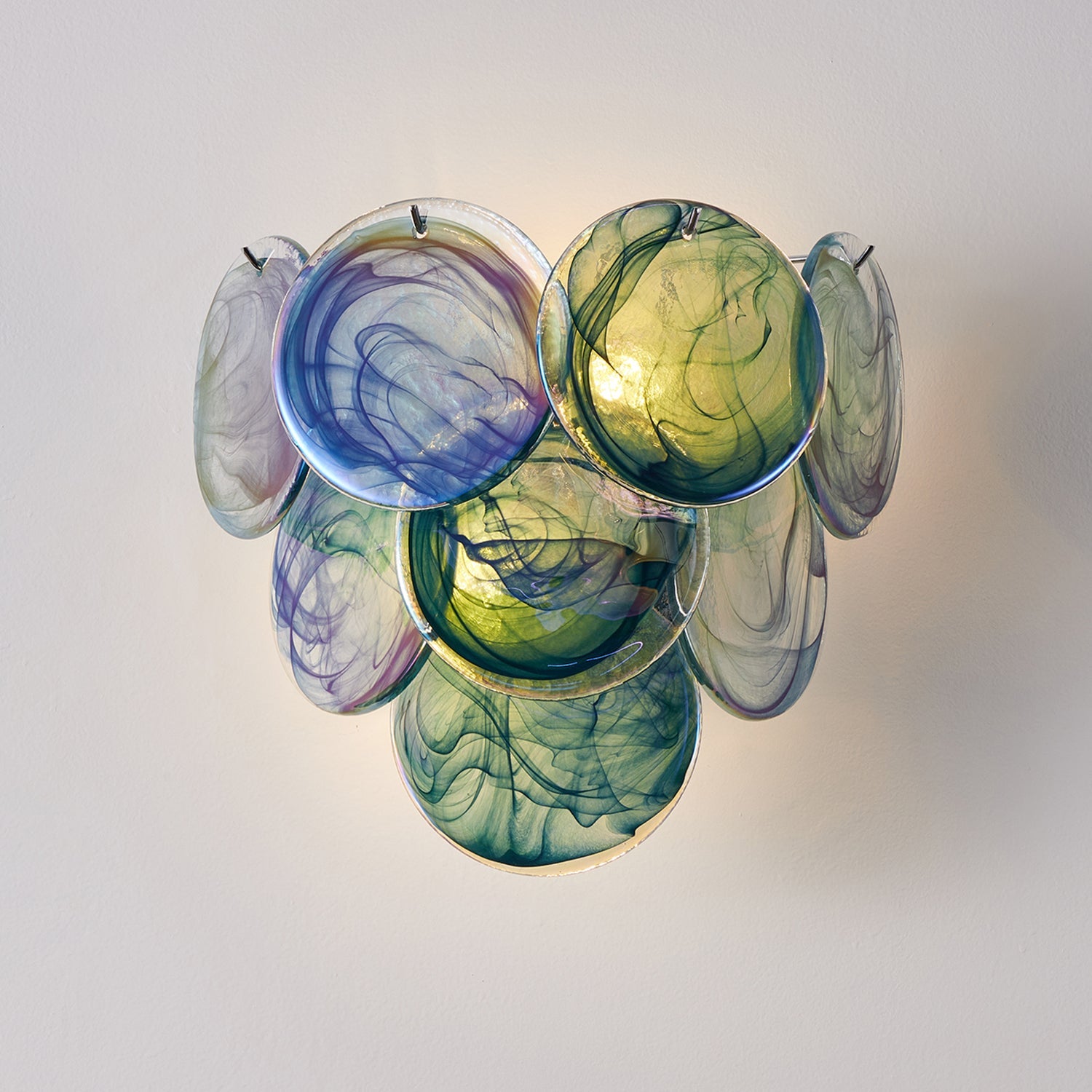 Vivelle Wall Light Ethereal Glass Petal - Letslighting