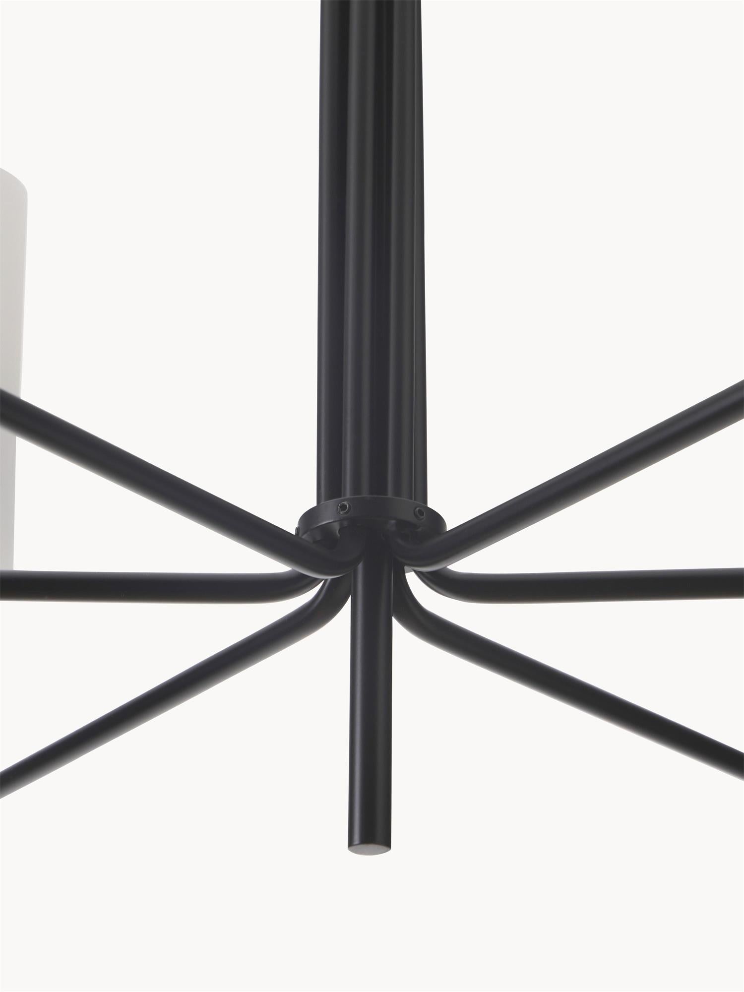 Ivraeus Vintage Industrial Brass Glass Chandelier - Letslighting