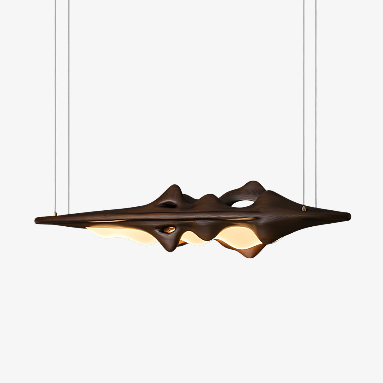 Ulsorira Topographic Wood Pendant Light - Letslighting