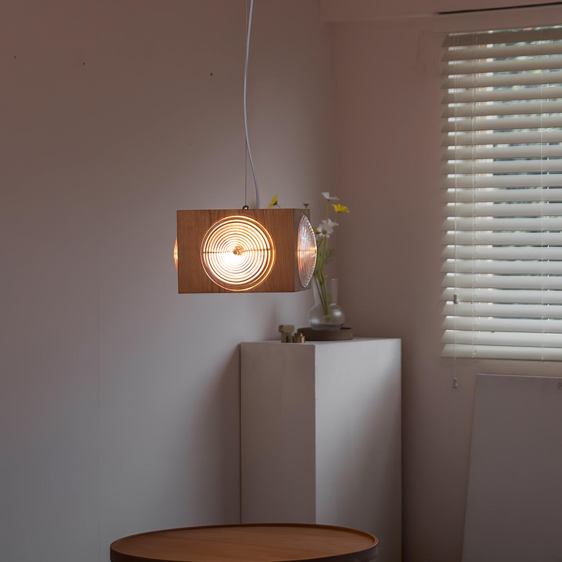 Allaeira Premium Nordic Art Wood Pendant Lamp - Letslighting