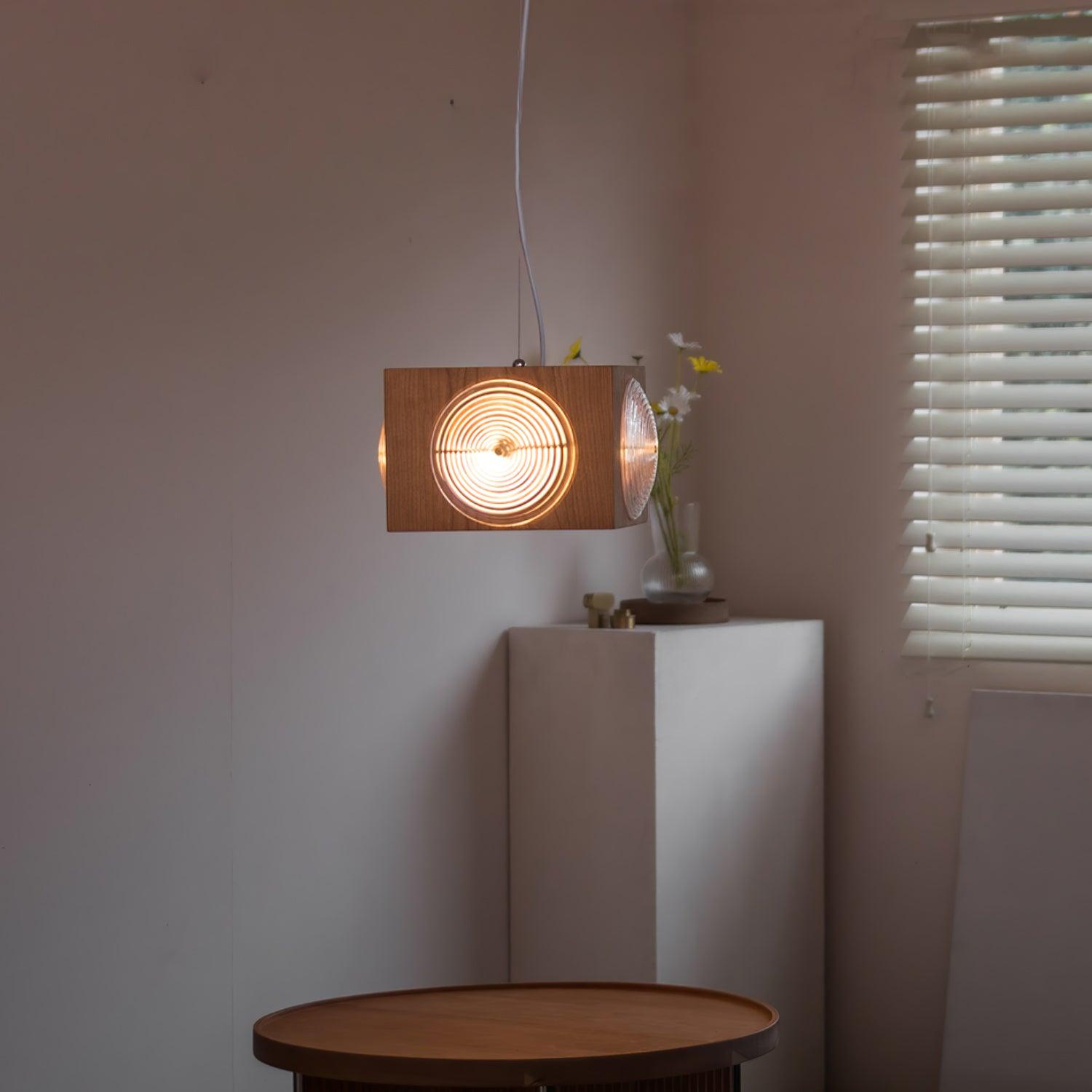 Allaeira Premium Nordic Art Wood Pendant Lamp - Letslighting