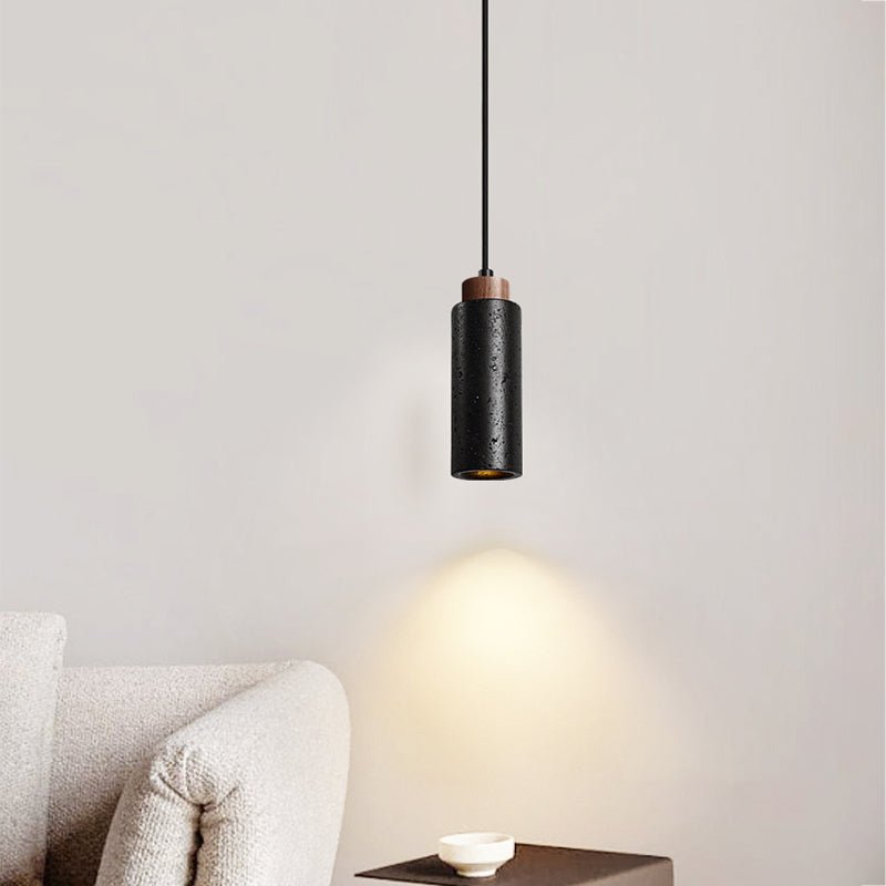 Vulcan Industrial Travertine Pendant Light
