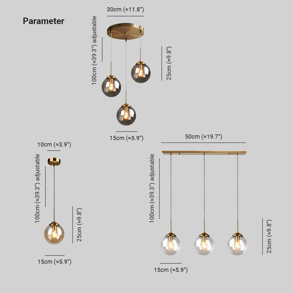 Valentina Designer Bubble Glass Pendant Light
