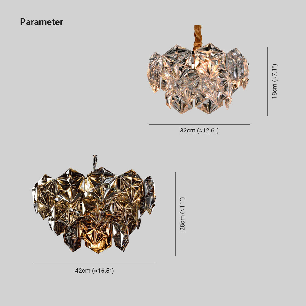 Kristy Luxury Crystal Pendant Light for Living Room - Letslighting